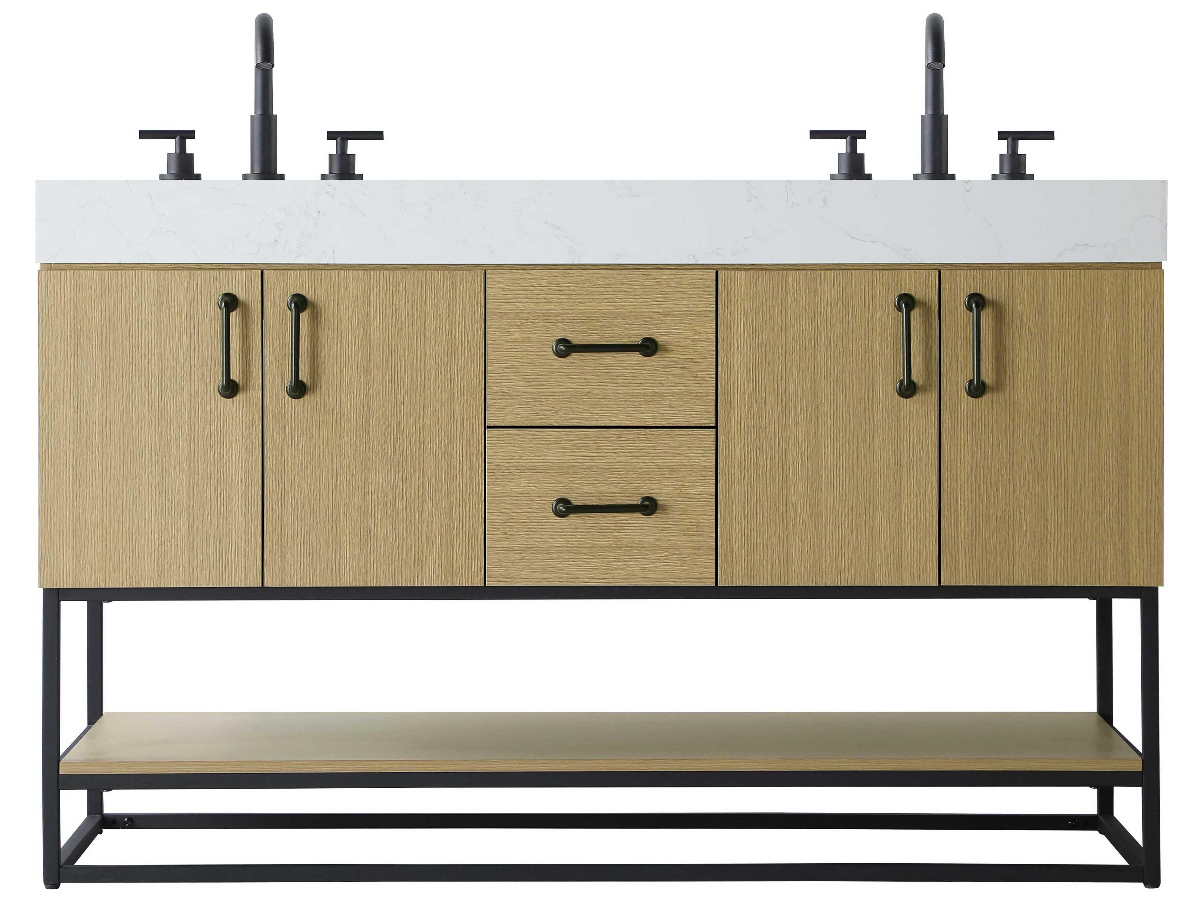 Elegant Lighting Caroline Honey Brown Vanity