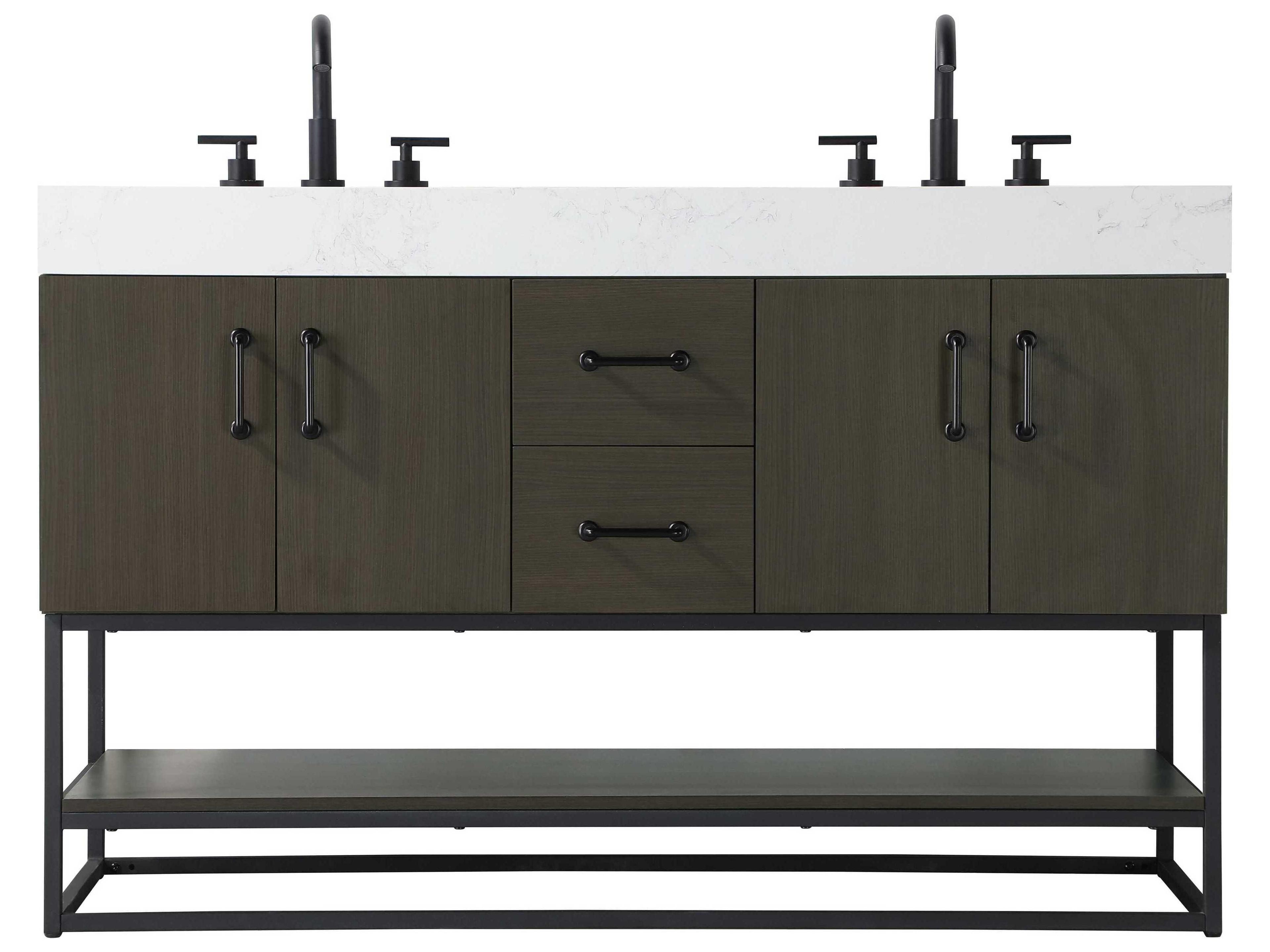 Elegant Lighting Caroline Mocha Brown Vanity