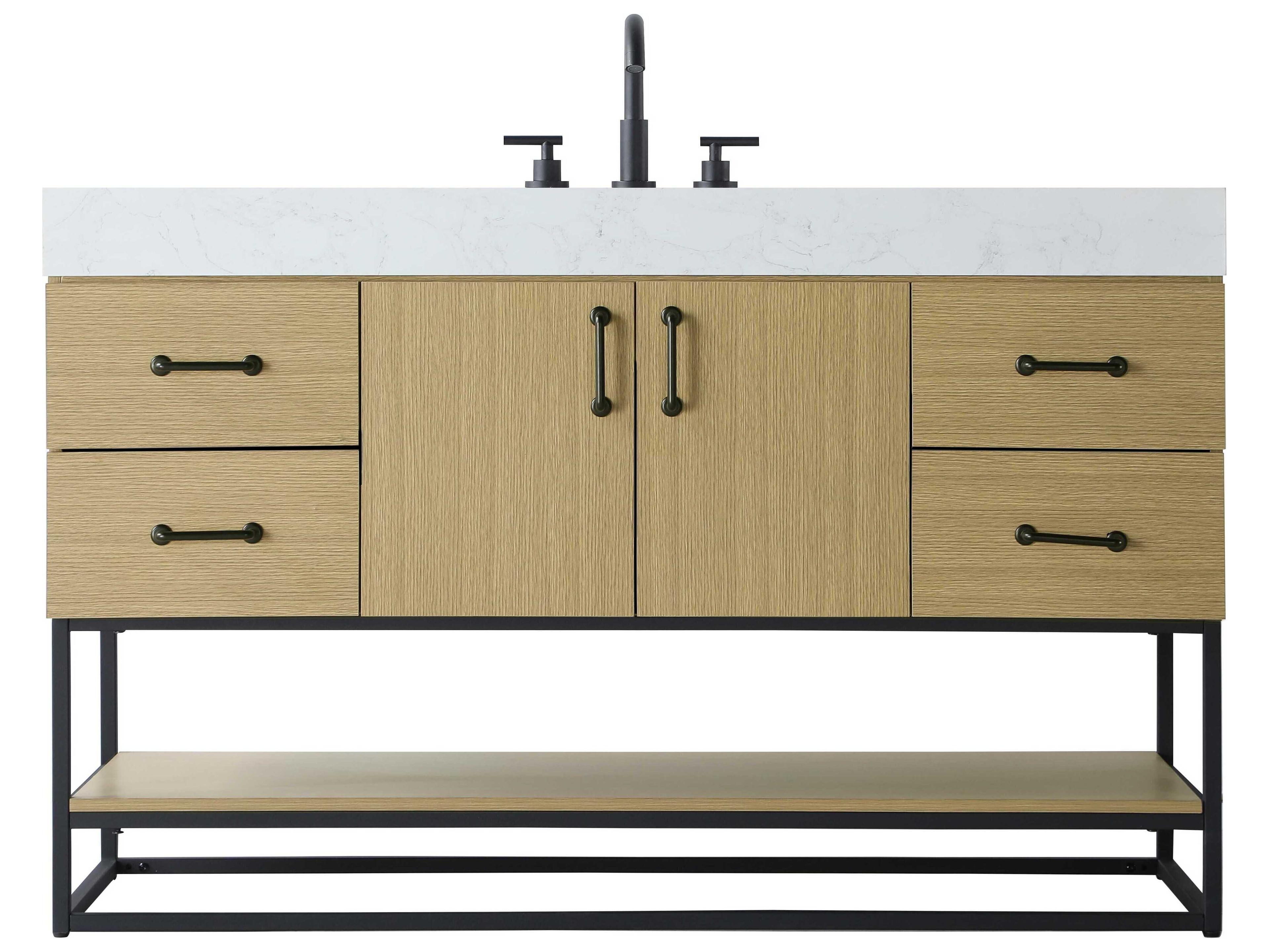 Elegant Lighting Caroline Honey Brown Vanity