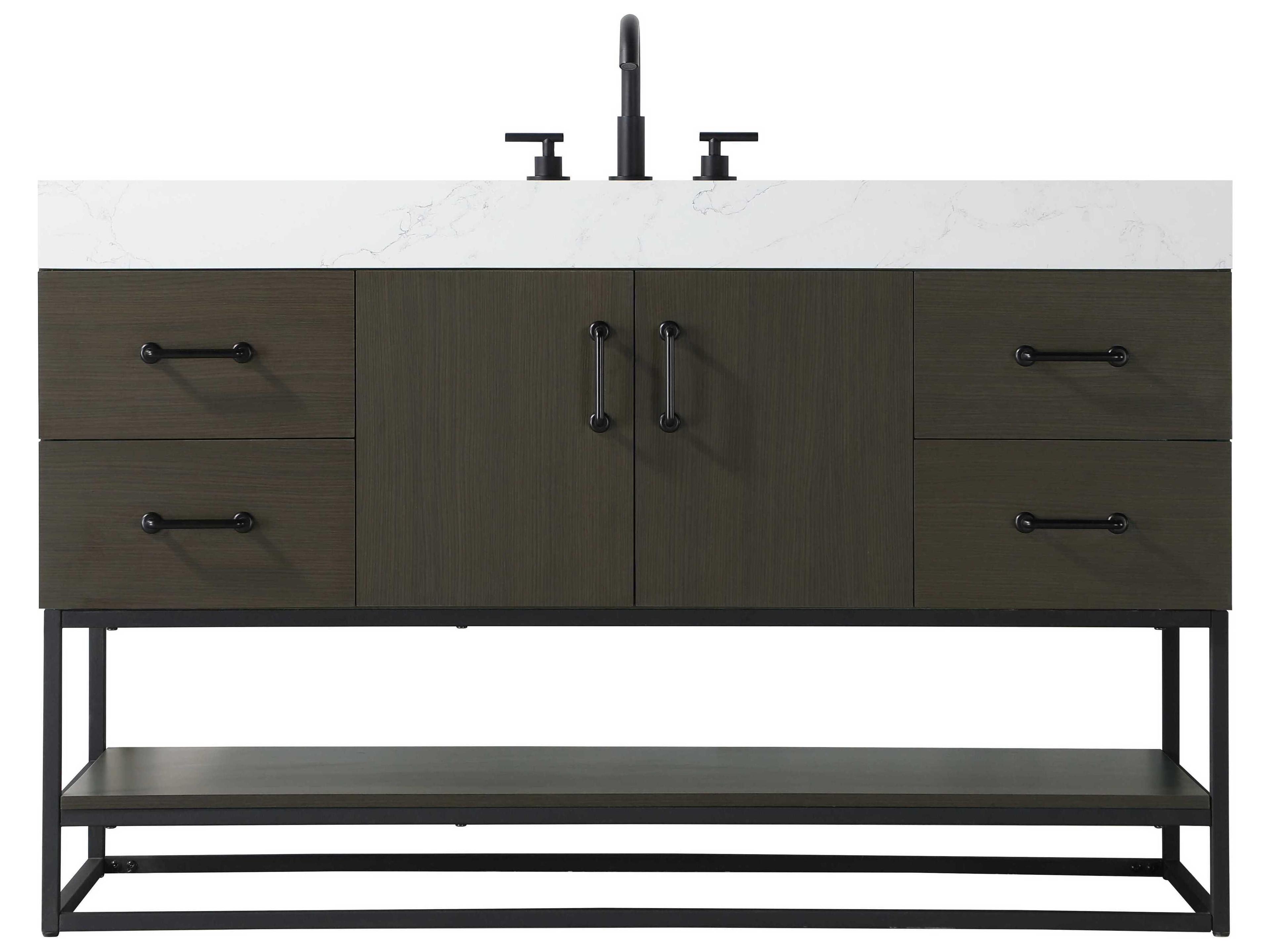 Elegant Lighting Caroline Mocha Brown Vanity