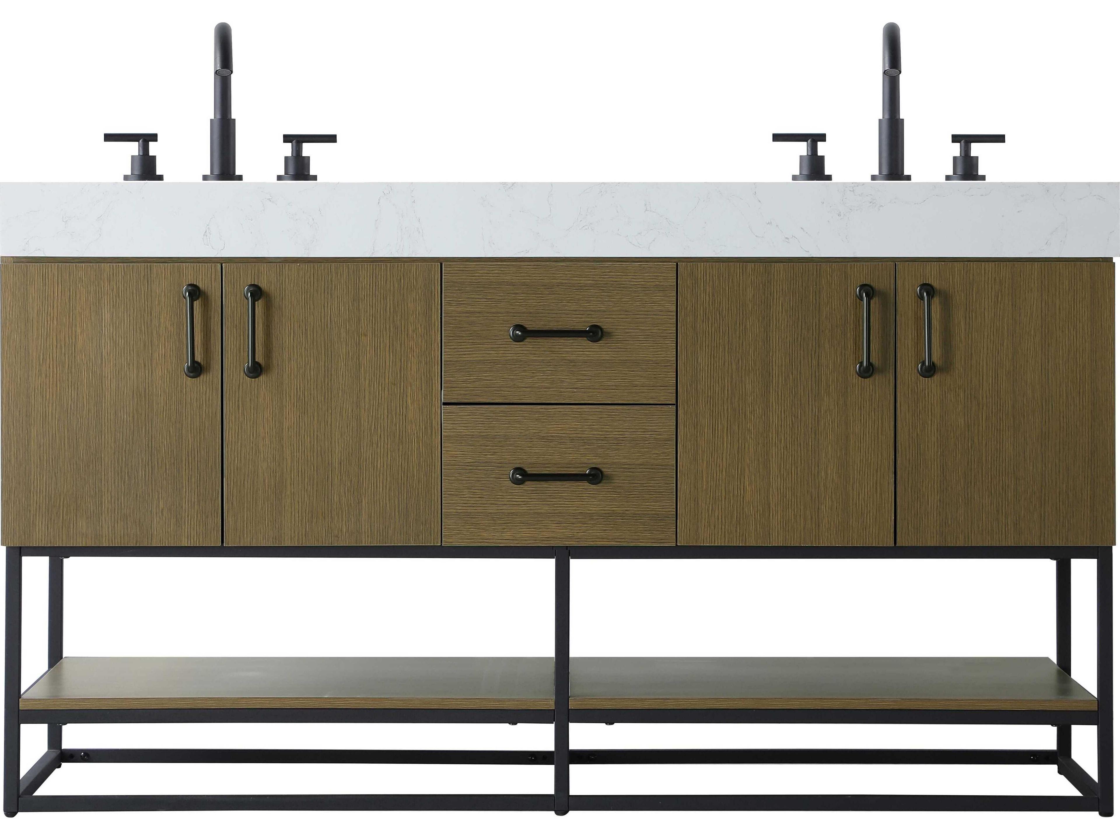 Elegant Lighting Caroline Chestnut Brown Vanity