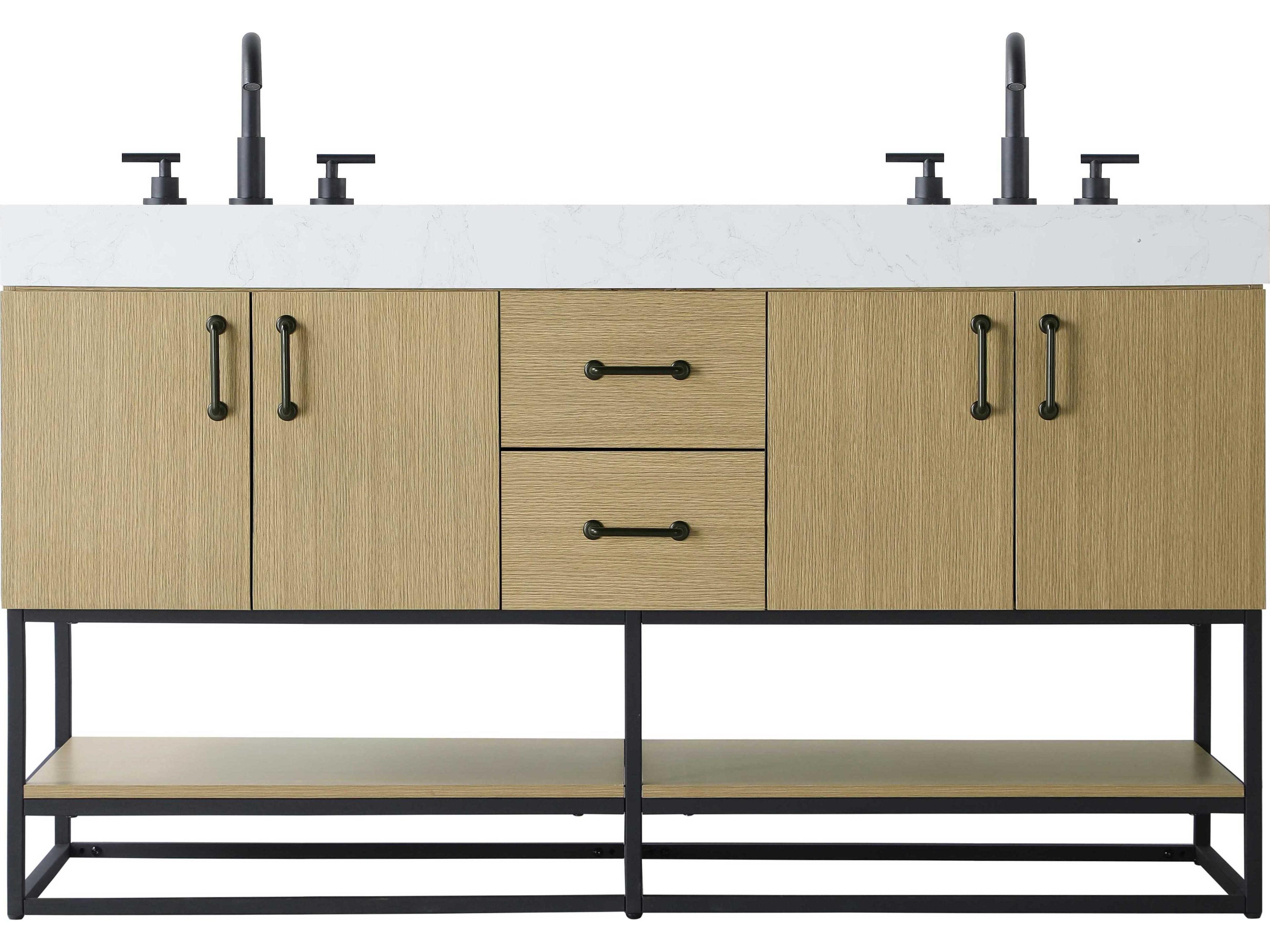 Elegant Lighting Caroline Honey Brown Vanity