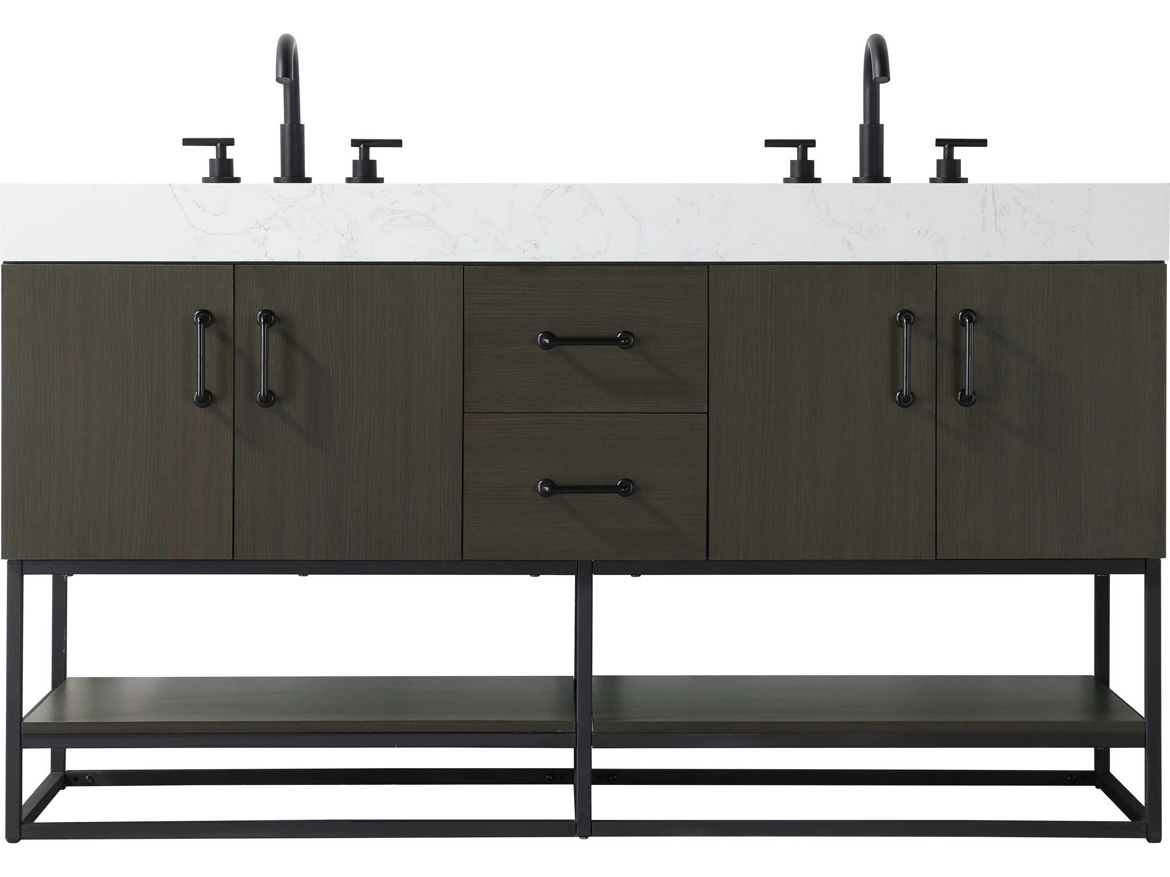 Elegant Lighting Caroline Mocha Brown Vanity