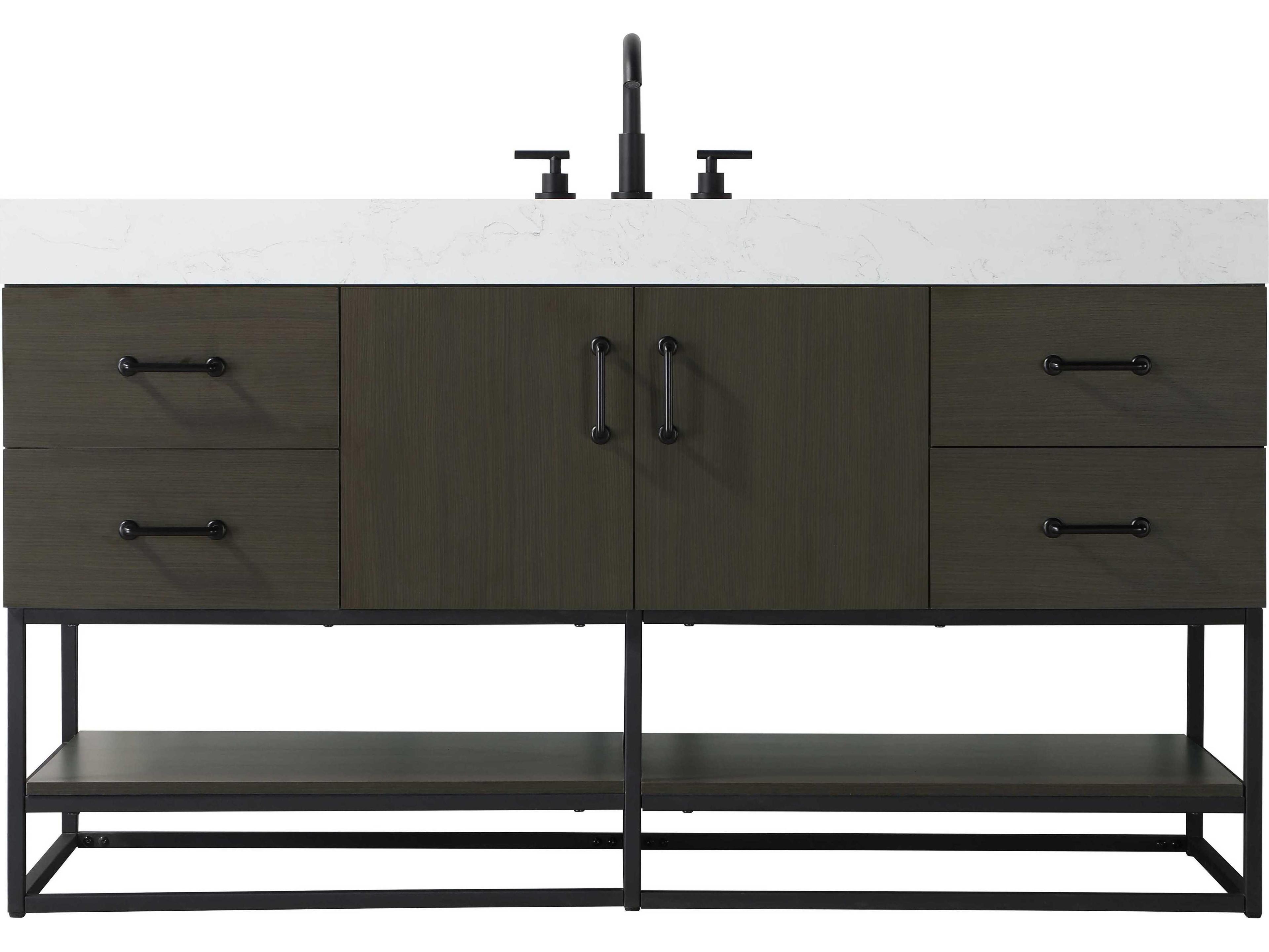 Elegant Lighting Caroline Mocha Brown Vanity