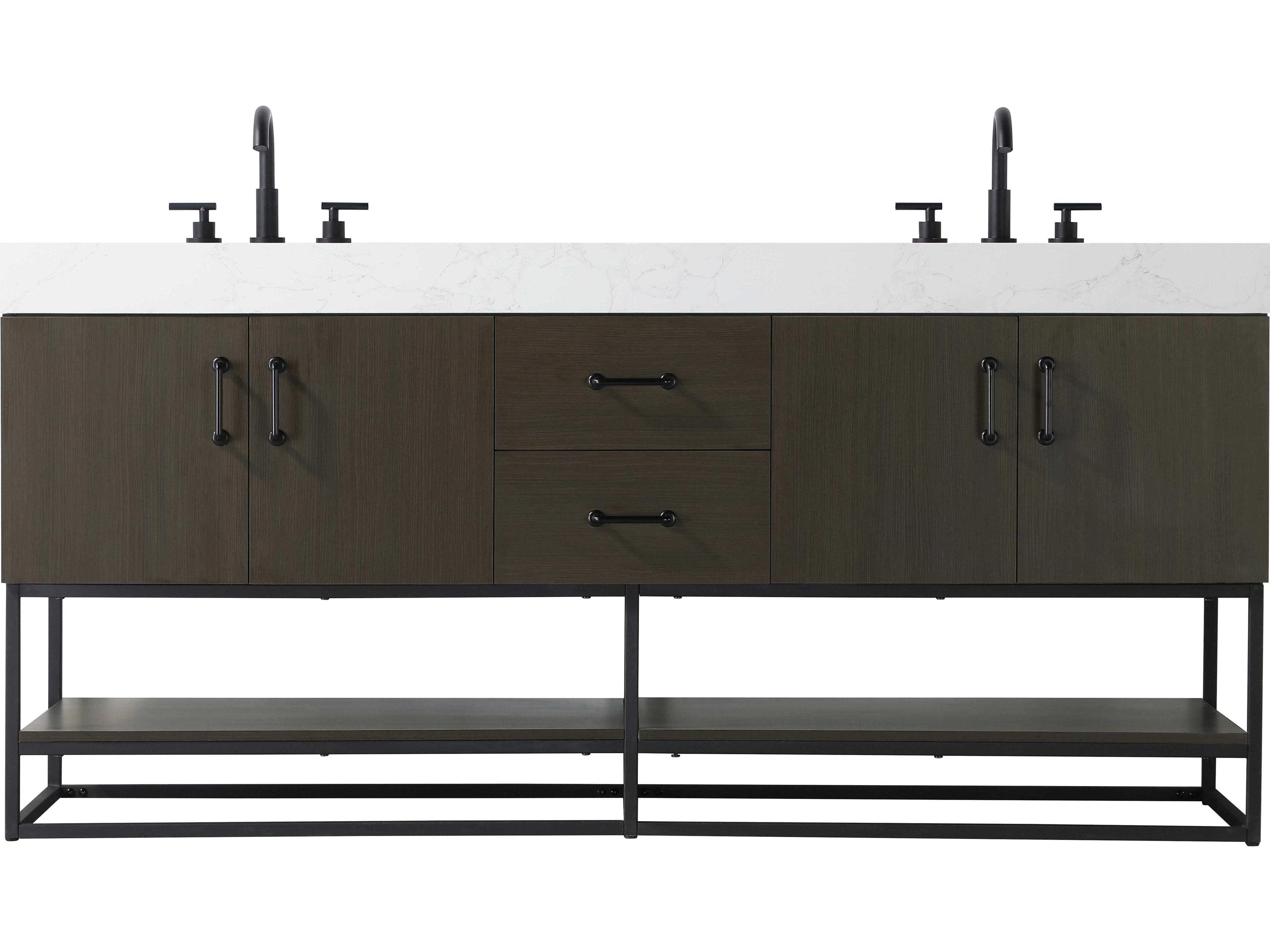 Elegant Lighting Caroline Mocha Brown Vanity