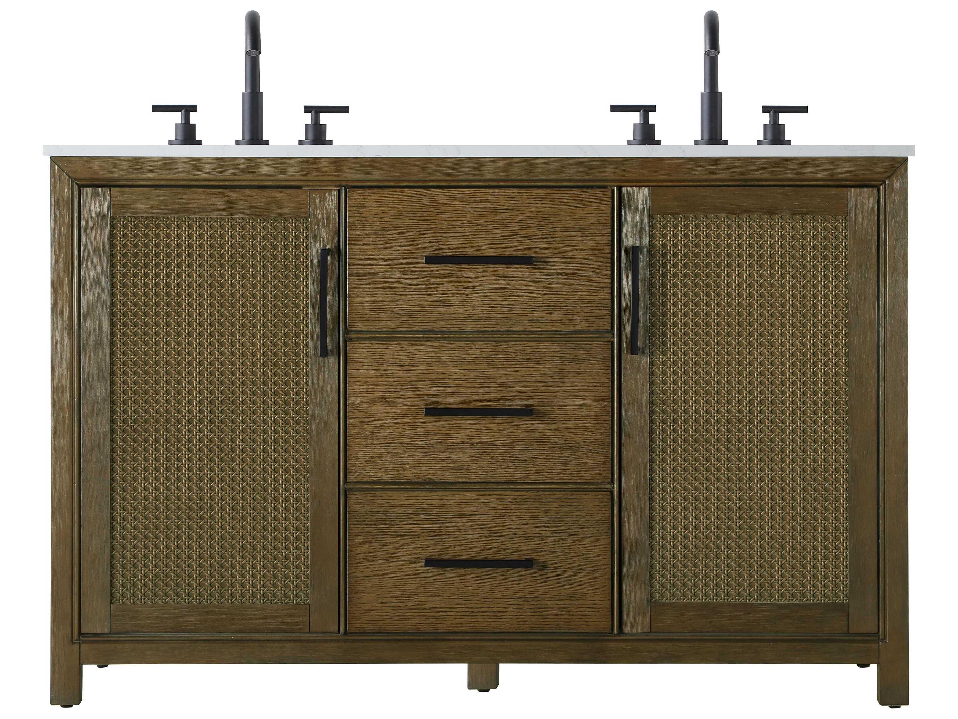 Elegant Lighting Alina Hazel Oak Vanity