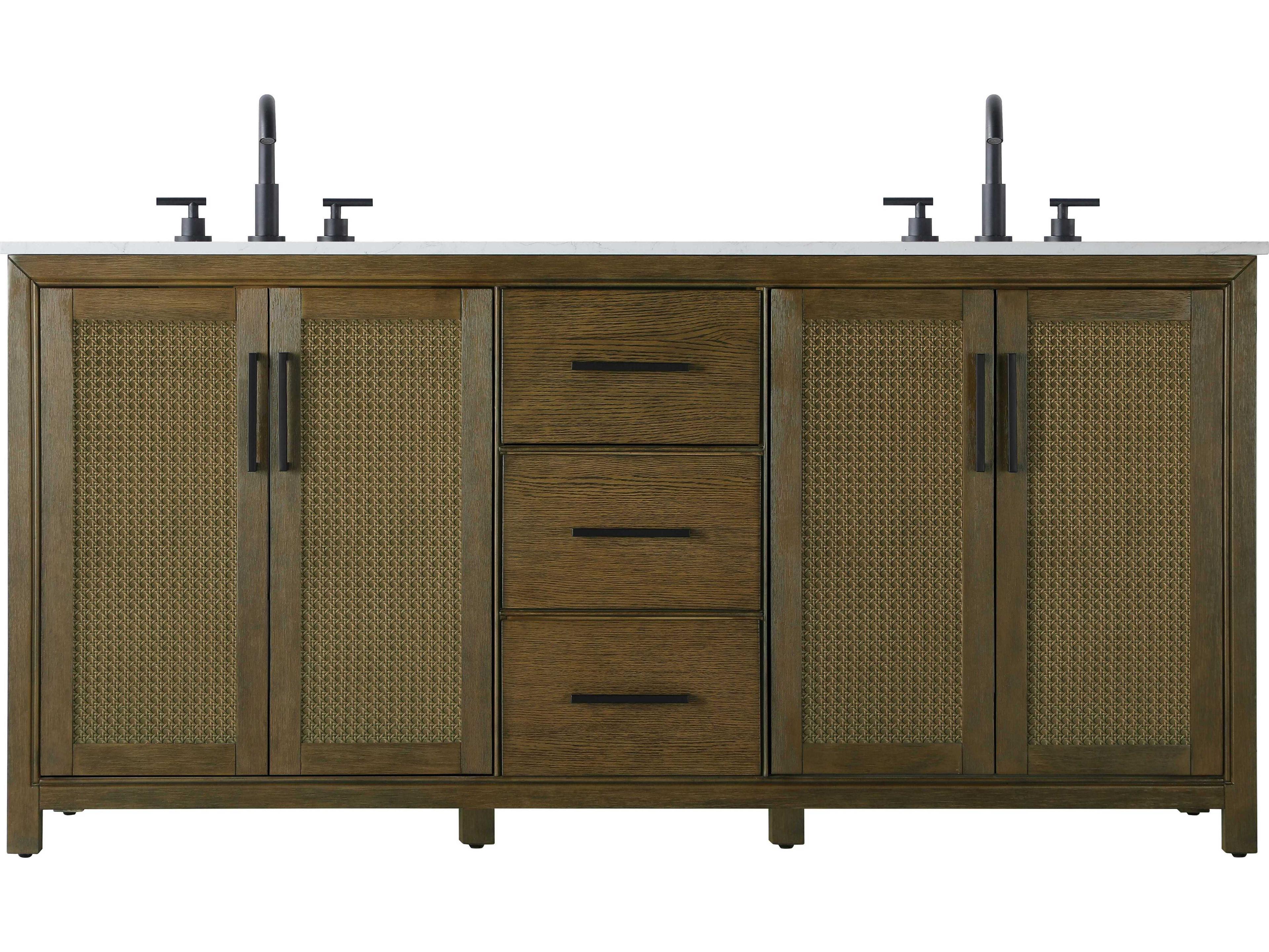 Elegant Lighting Alina Hazel Oak Vanity