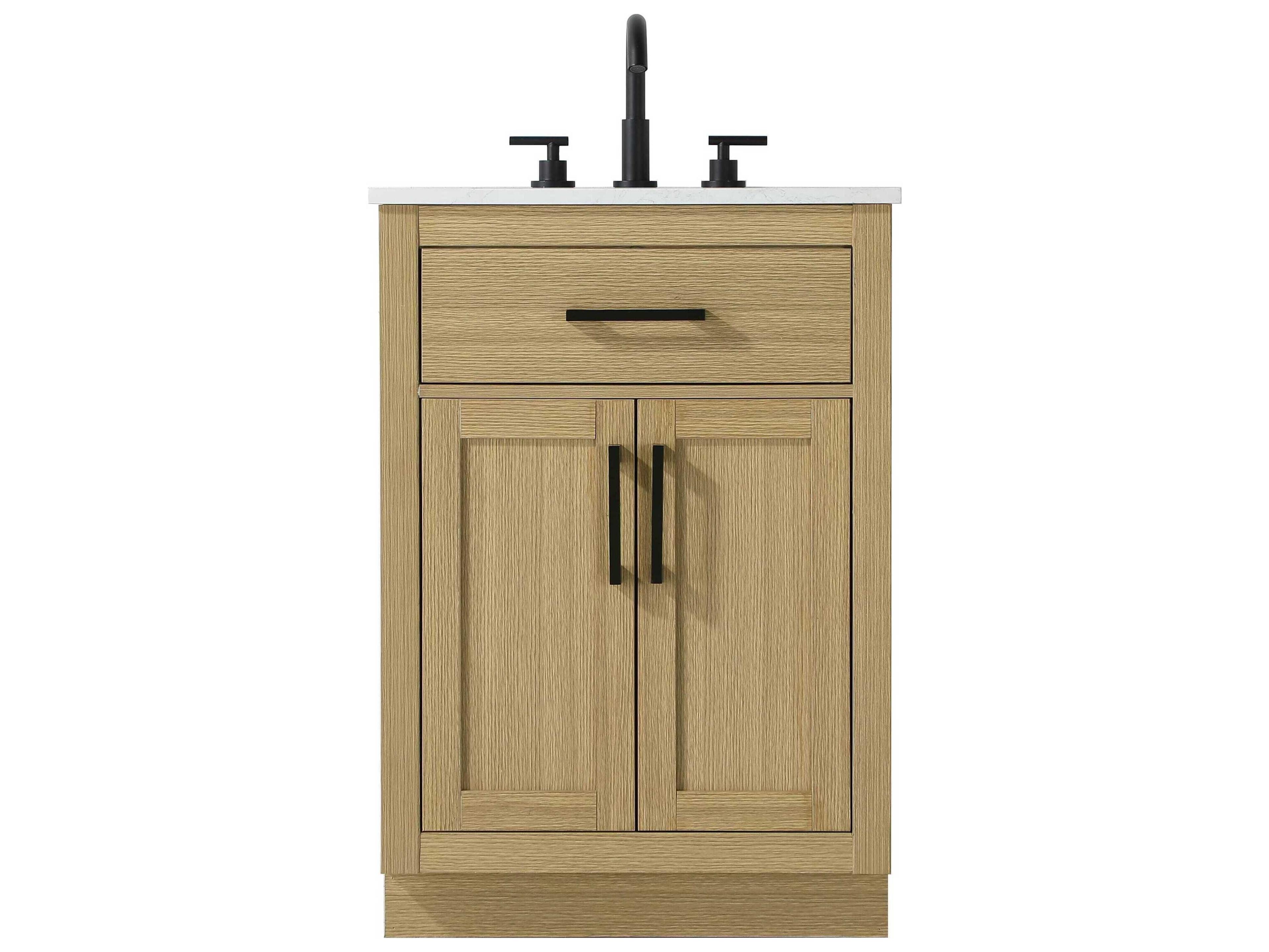 Elegant Lighting Alden Honey Brown 24" Vanity