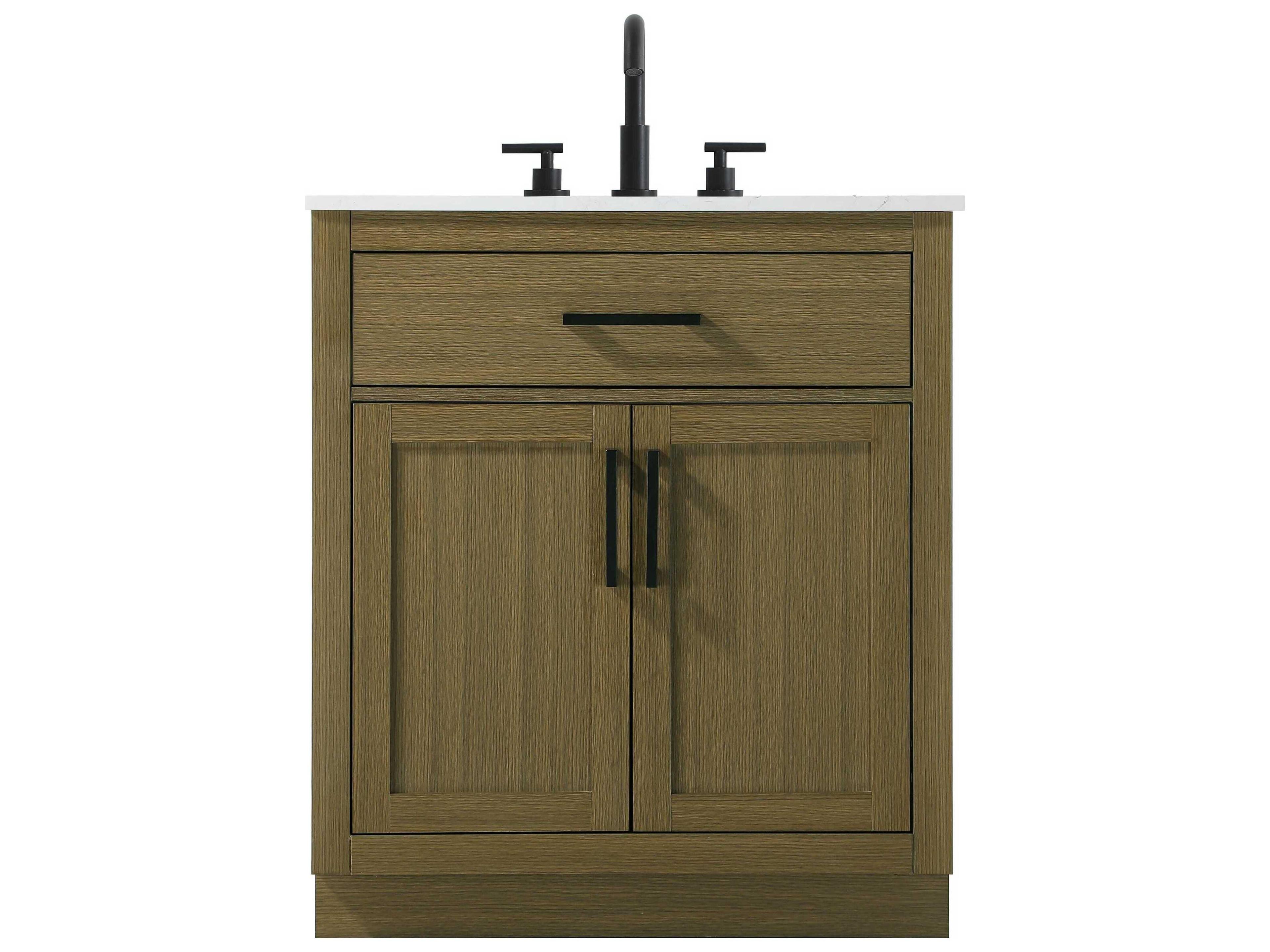 Elegant Lighting Alden Chestnut Brown 30" Vanity