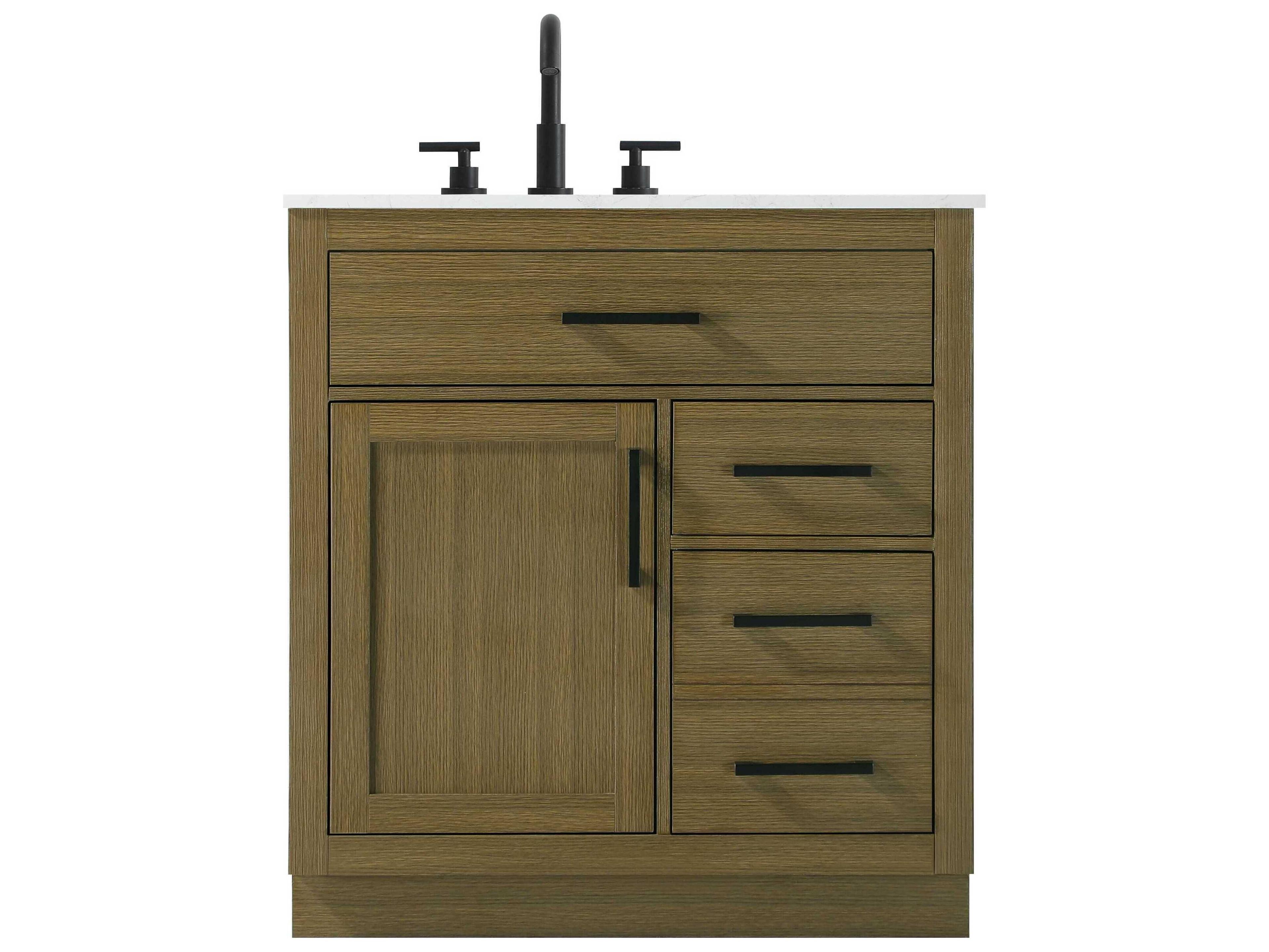 Elegant Lighting Alden Chestnut Brown 32" Vanity