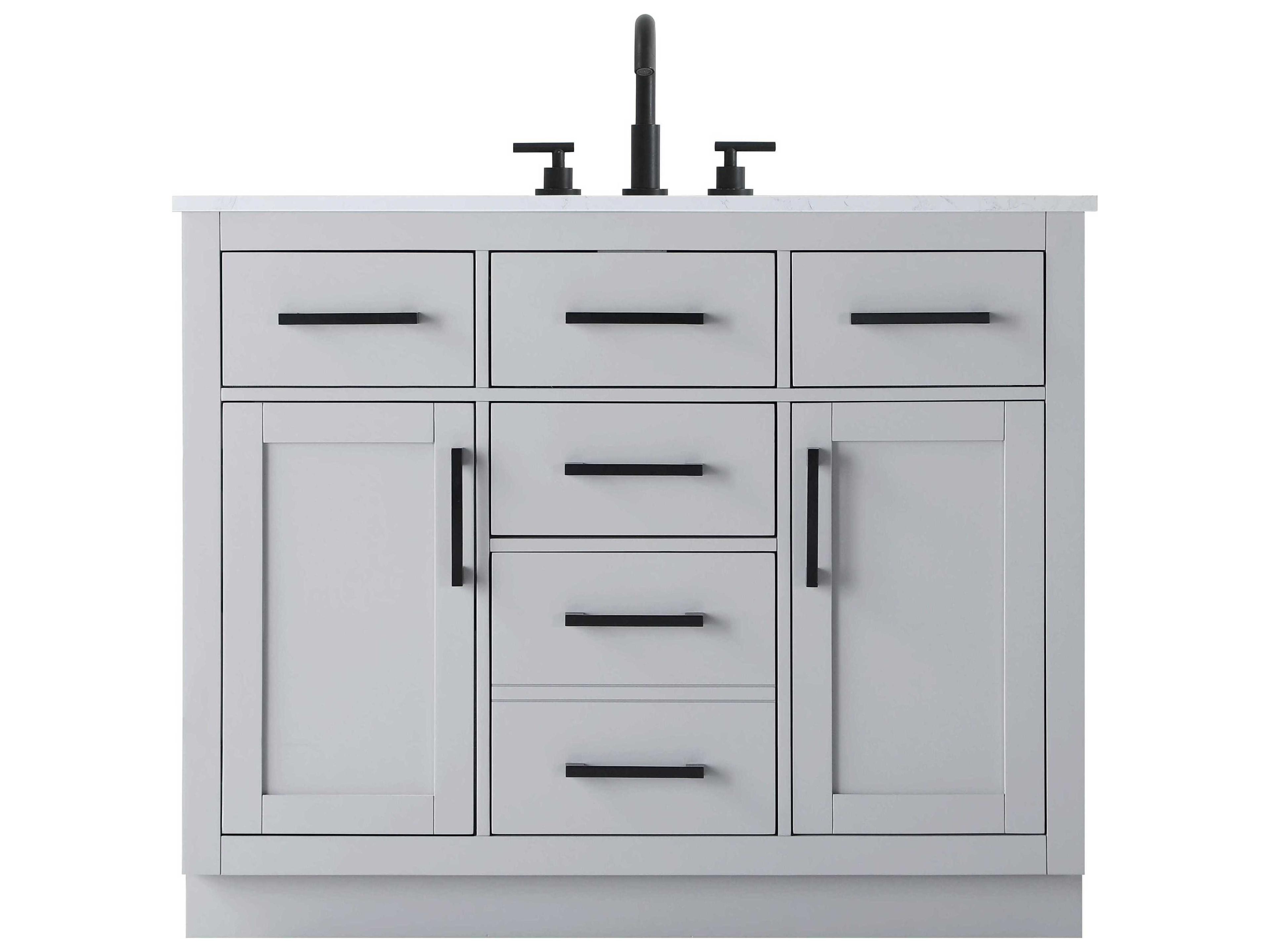 Elegant Lighting Alden Grey 42" Vanity