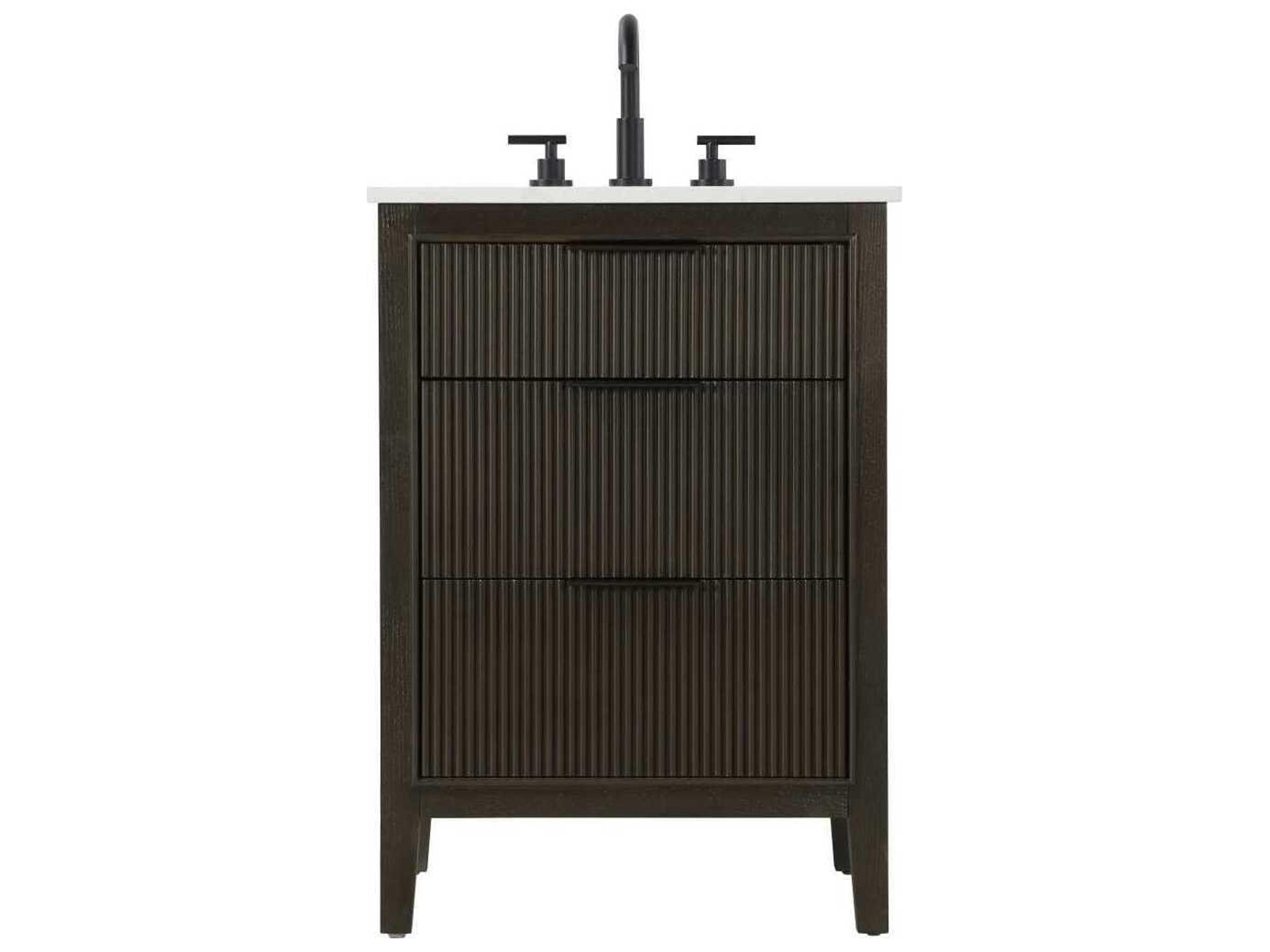 Elegant Lighting Langston 24" Chocolate Oak Vanity