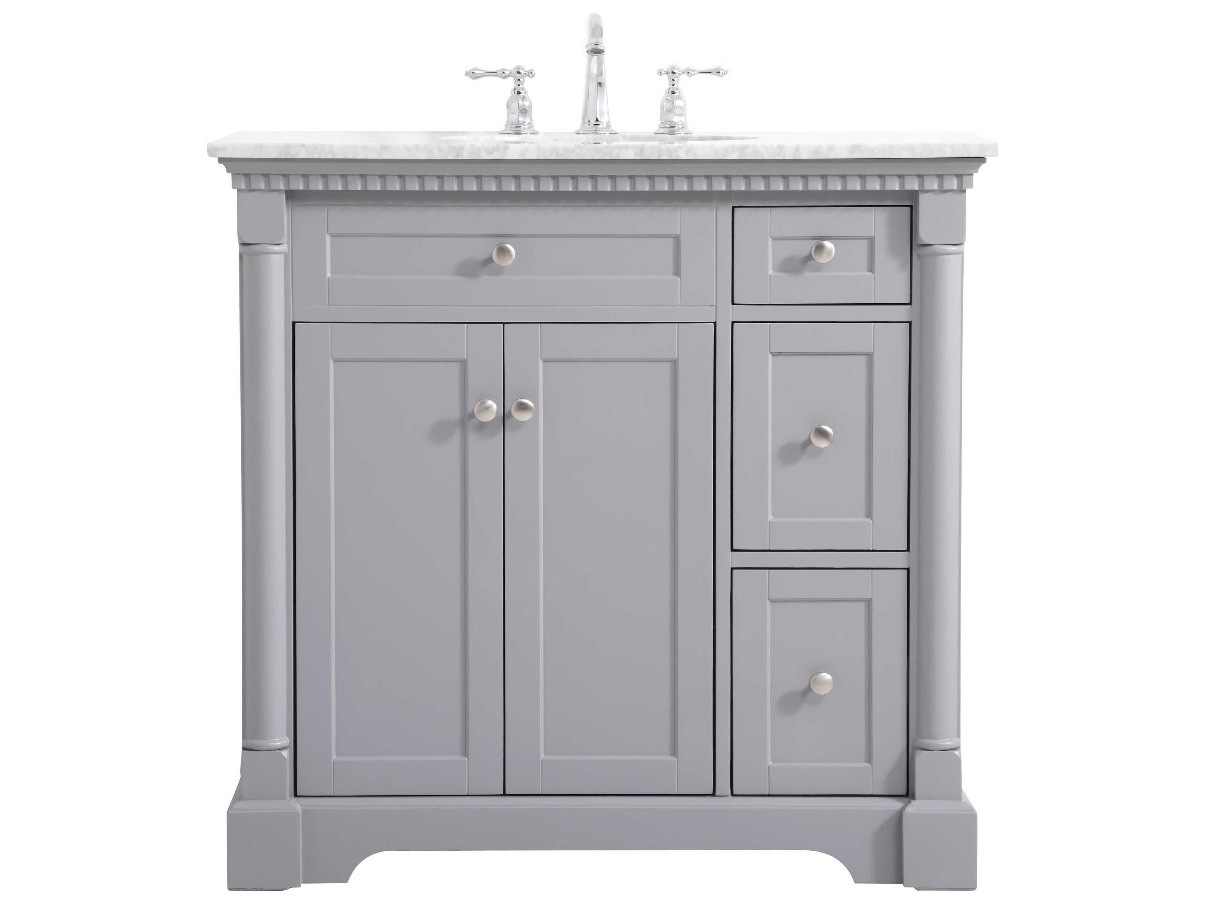 Elegant Lighting Clarence Grey 36" Vanity