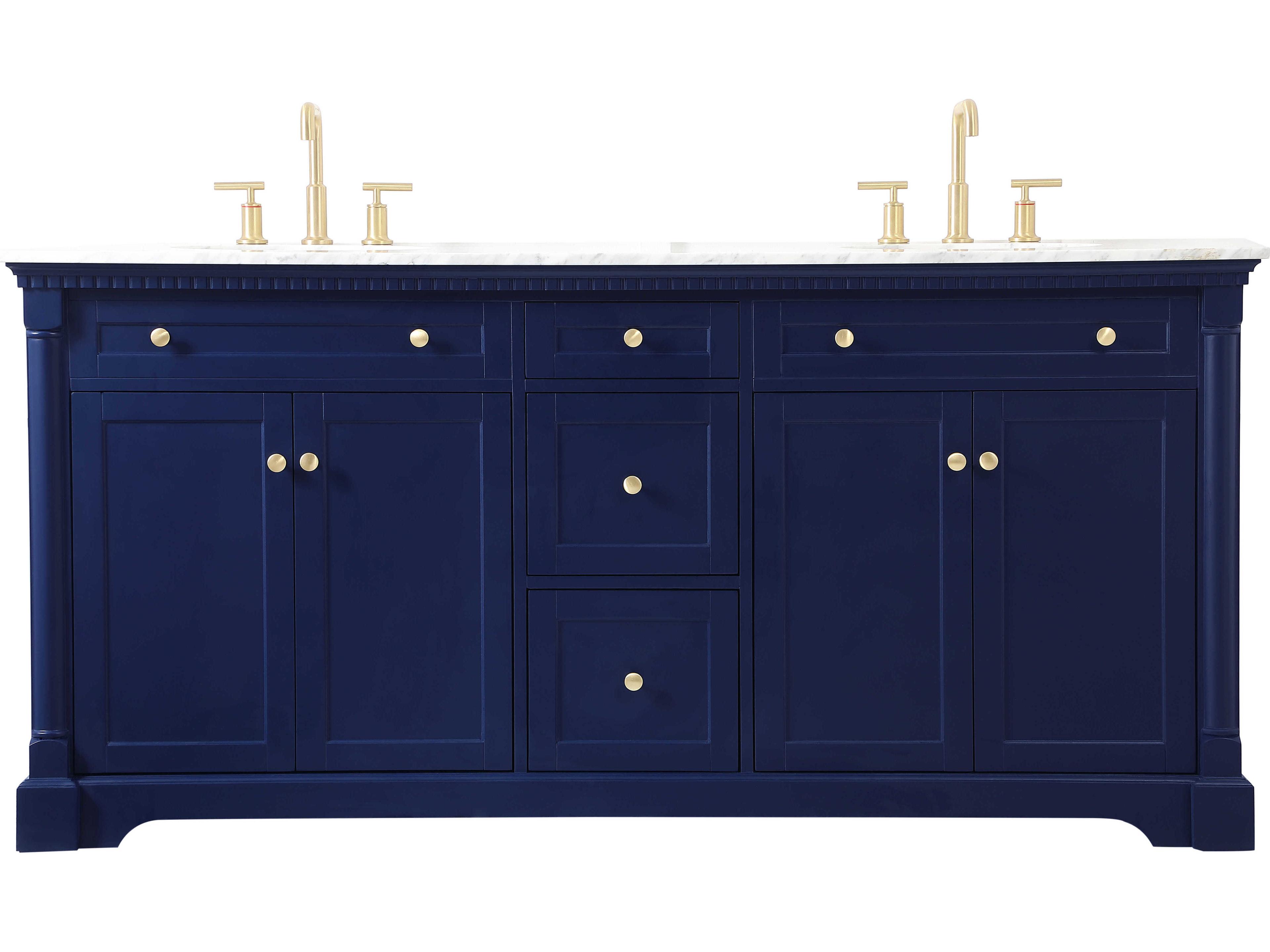 Elegant Lighting Clarence Blue 72" Vanity