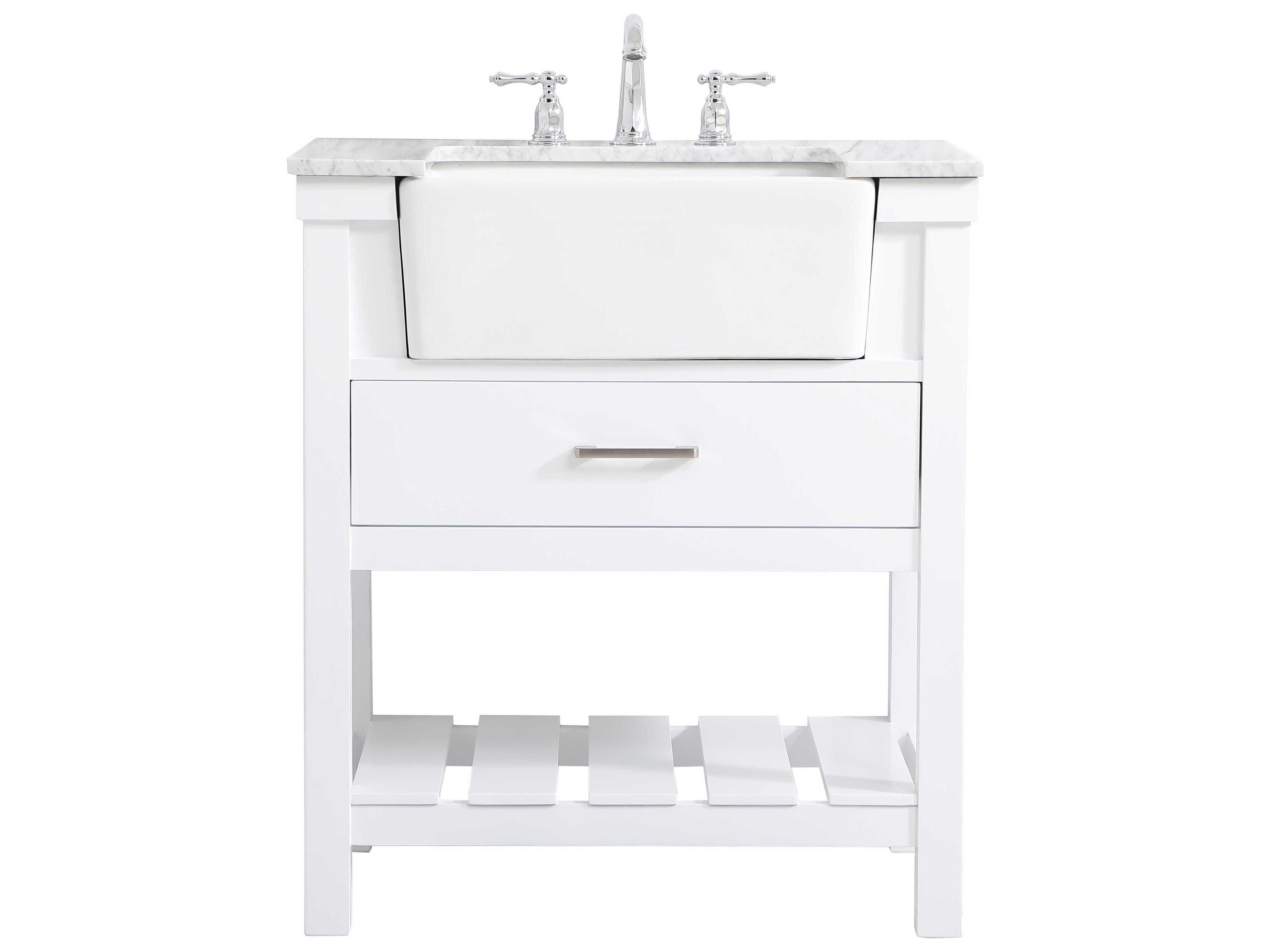 Elegant Lighting Clement White 30" Vanity