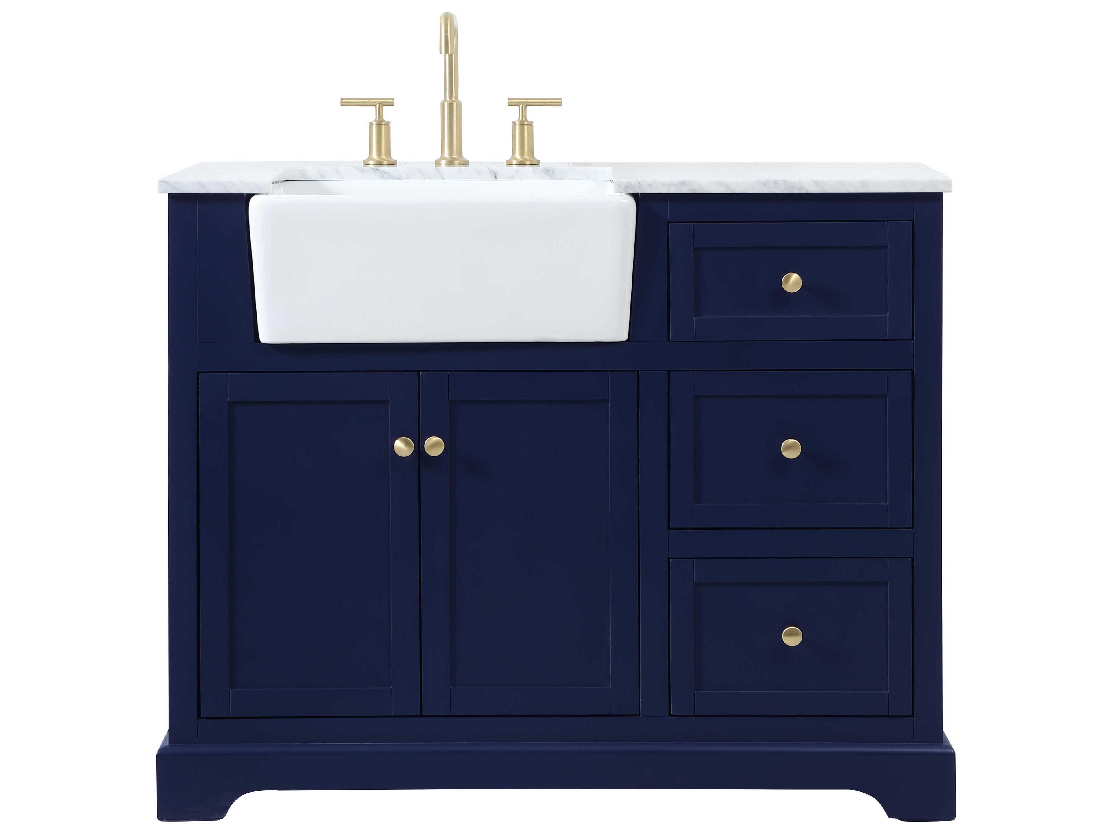 Elegant Lighting Franklin Blue 42" Vanity