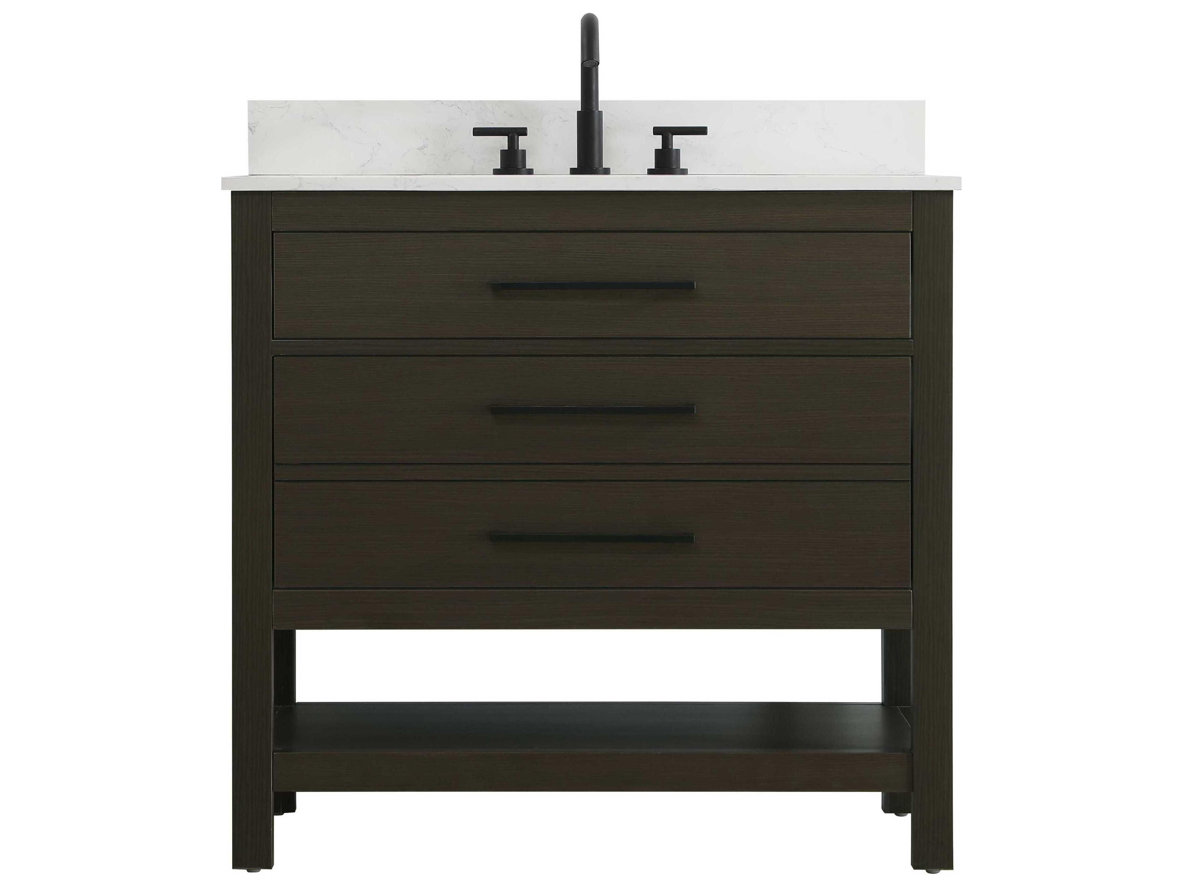 Elegant Lighting Karson Mocha Brown Vanity