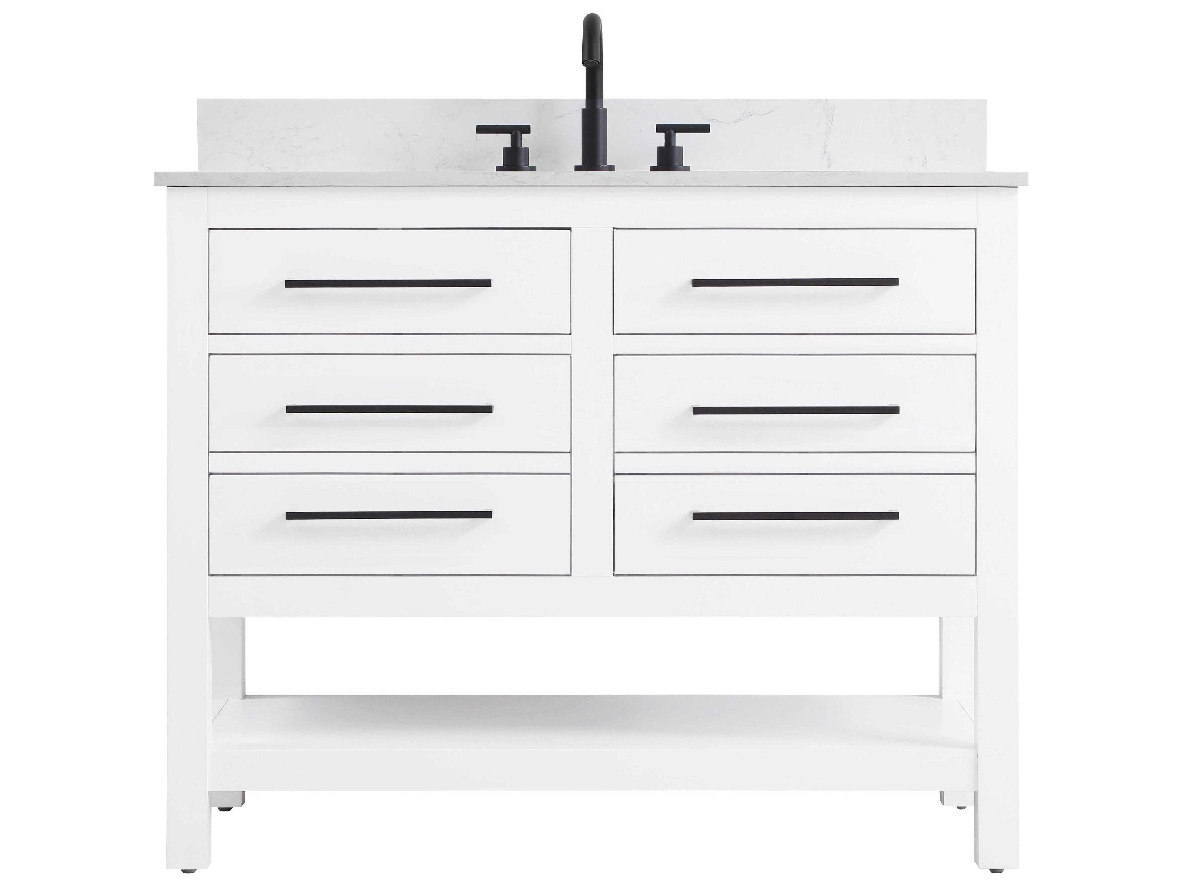 Elegant Lighting Karson White Vanity