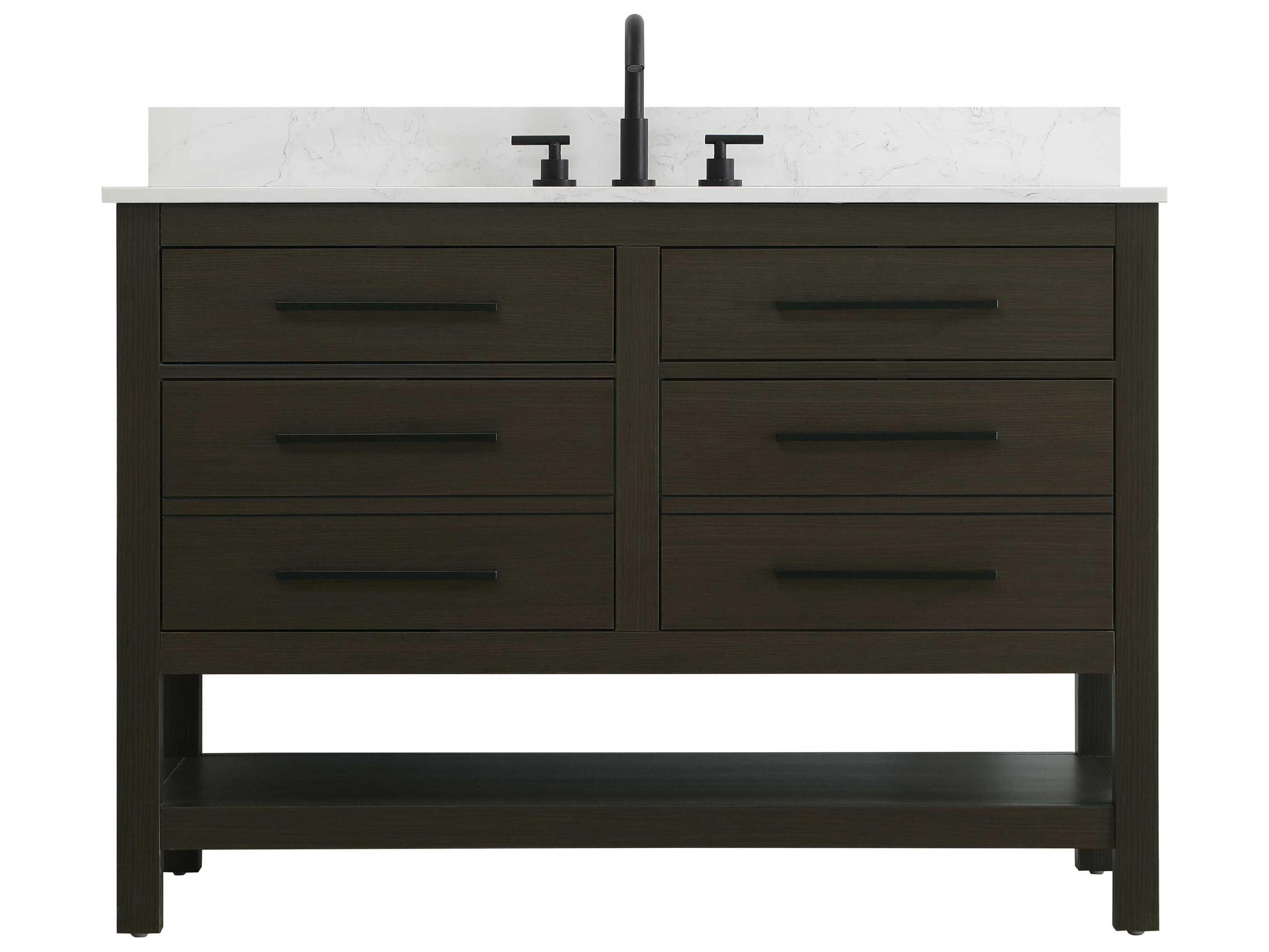 Elegant Lighting Karson Mocha Brown Vanity