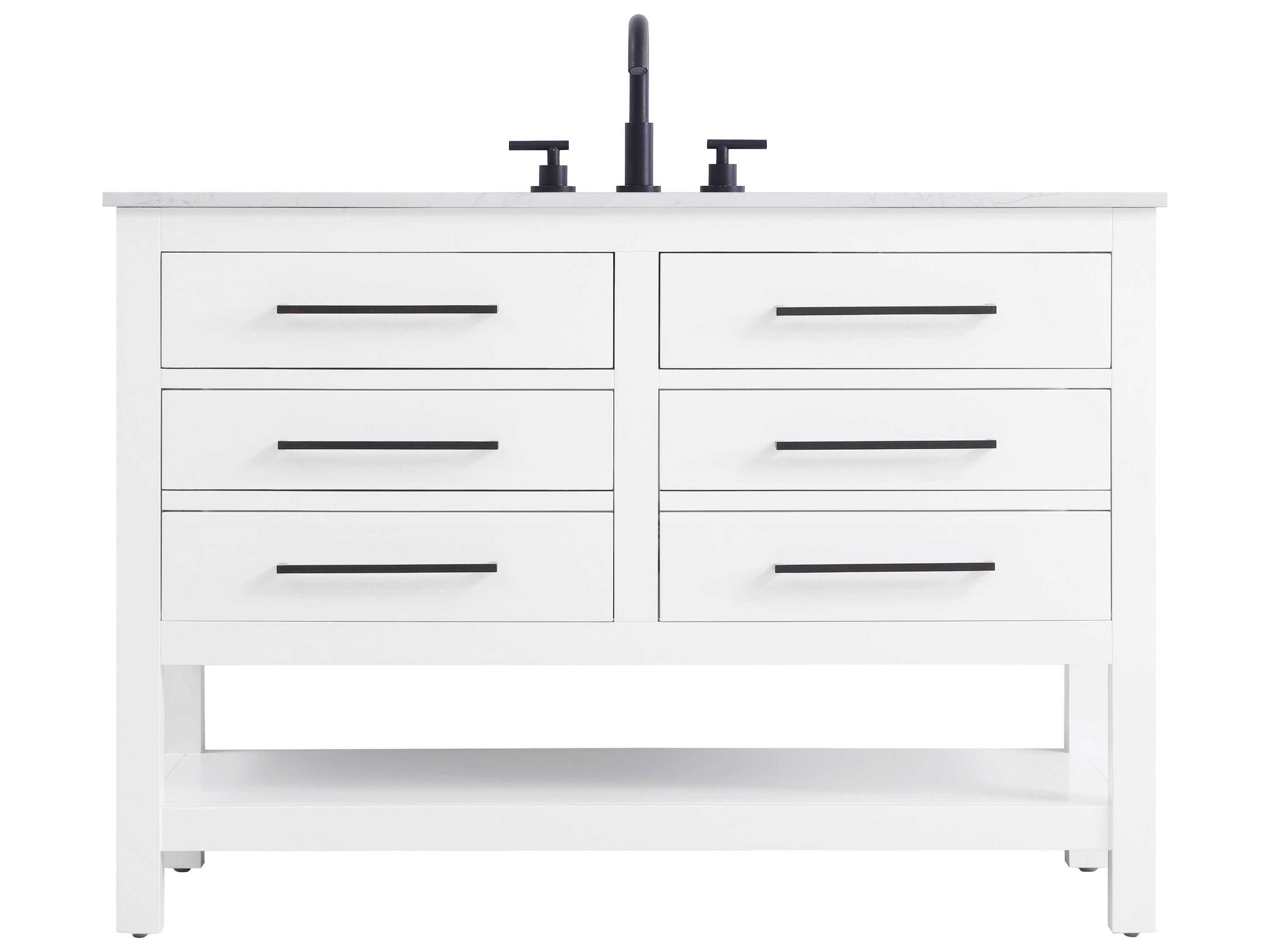 Elegant Lighting Karson White Vanity