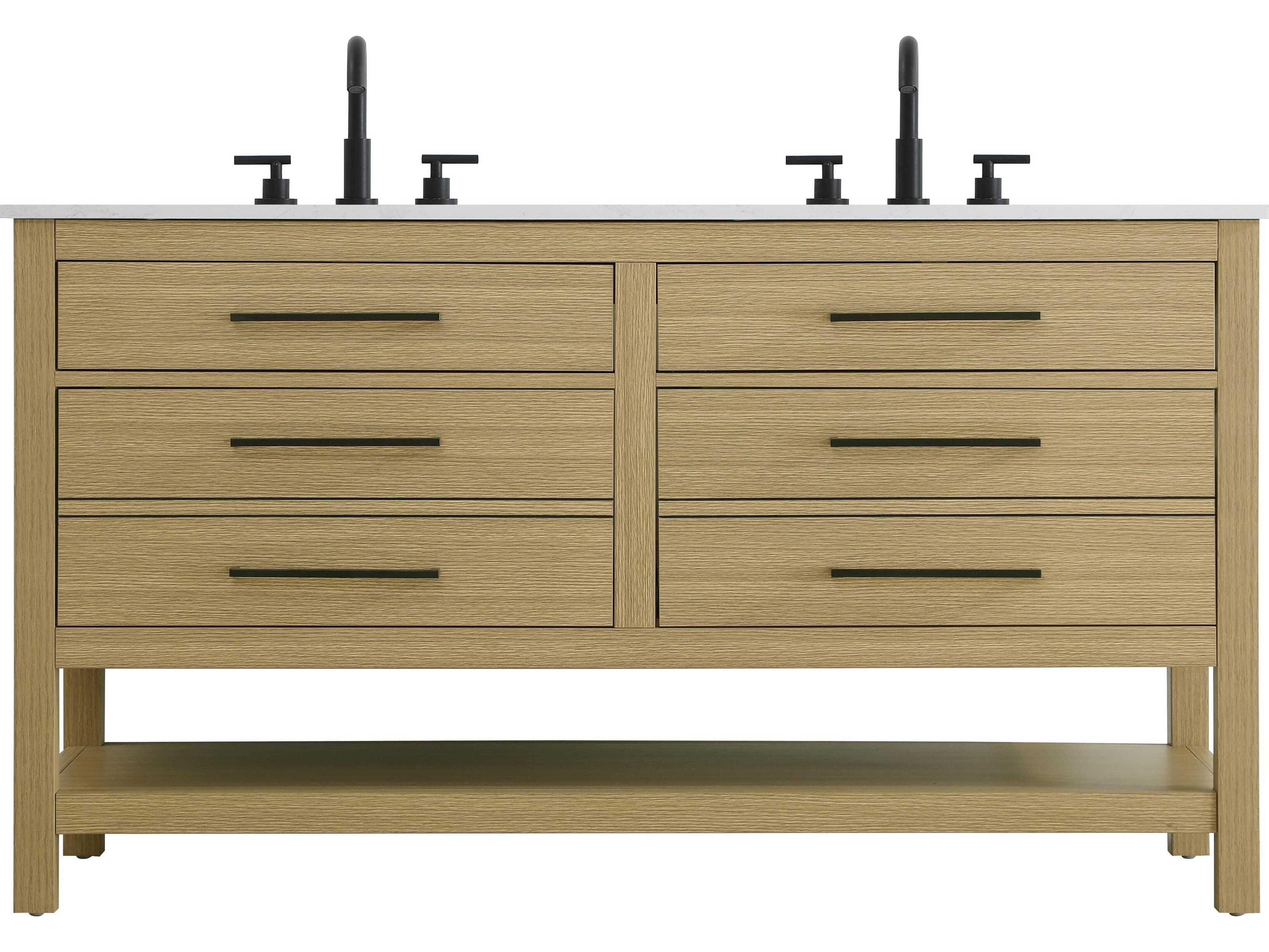 Elegant Lighting Karson Honey Brown Vanity