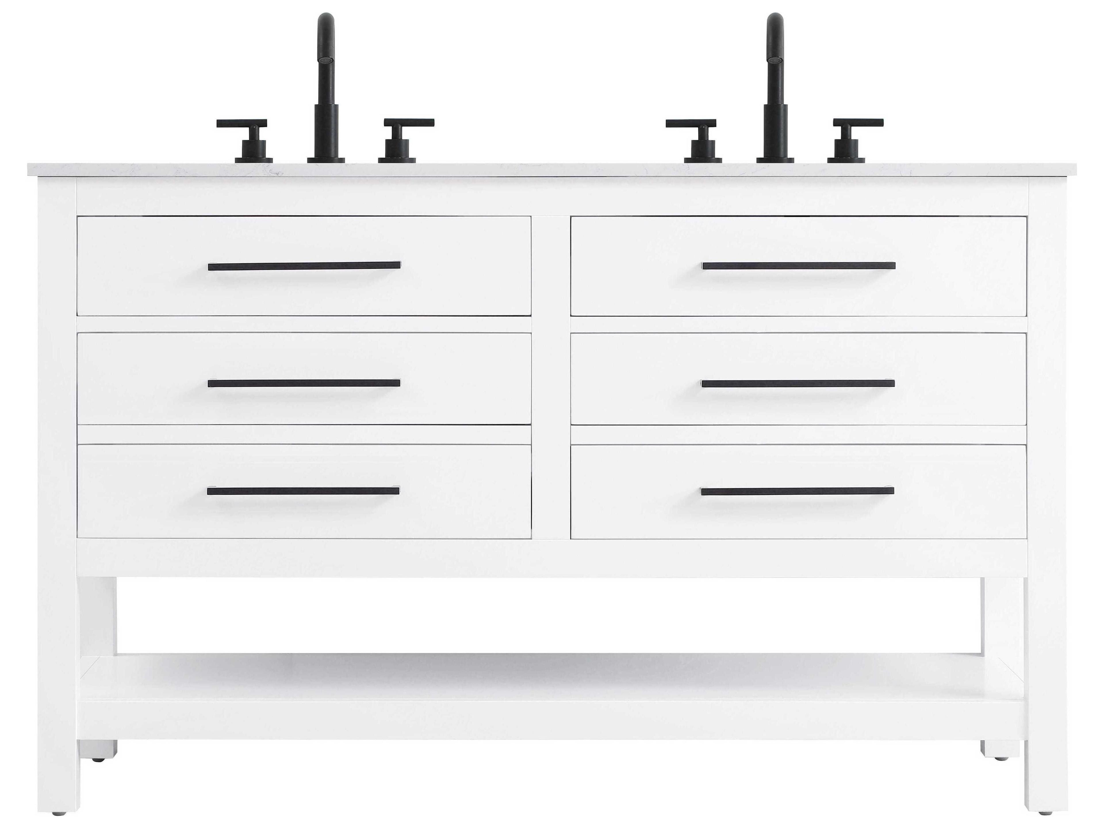 Elegant Lighting Karson White Vanity