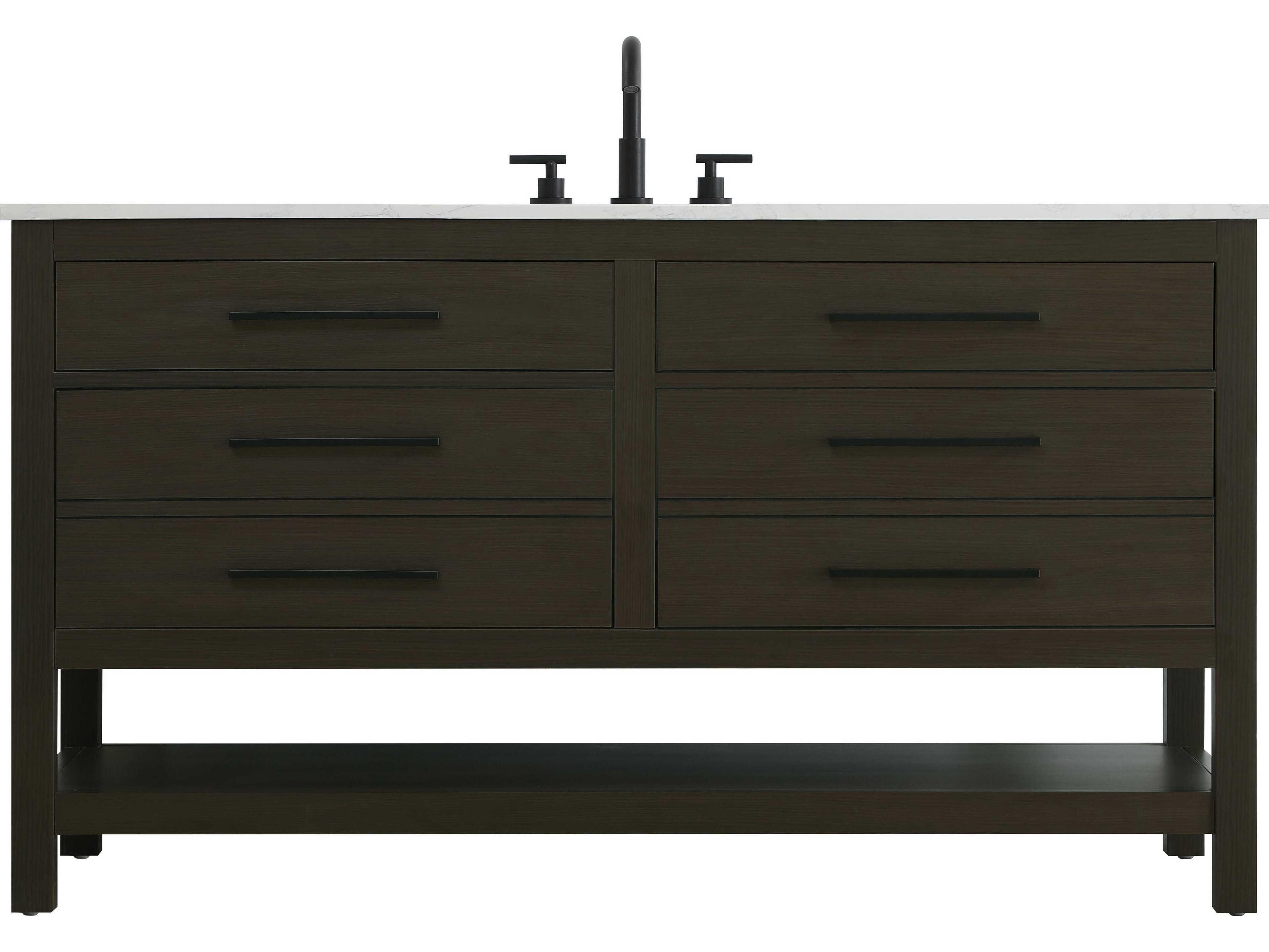 Elegant Lighting Karson Mocha Brown Vanity