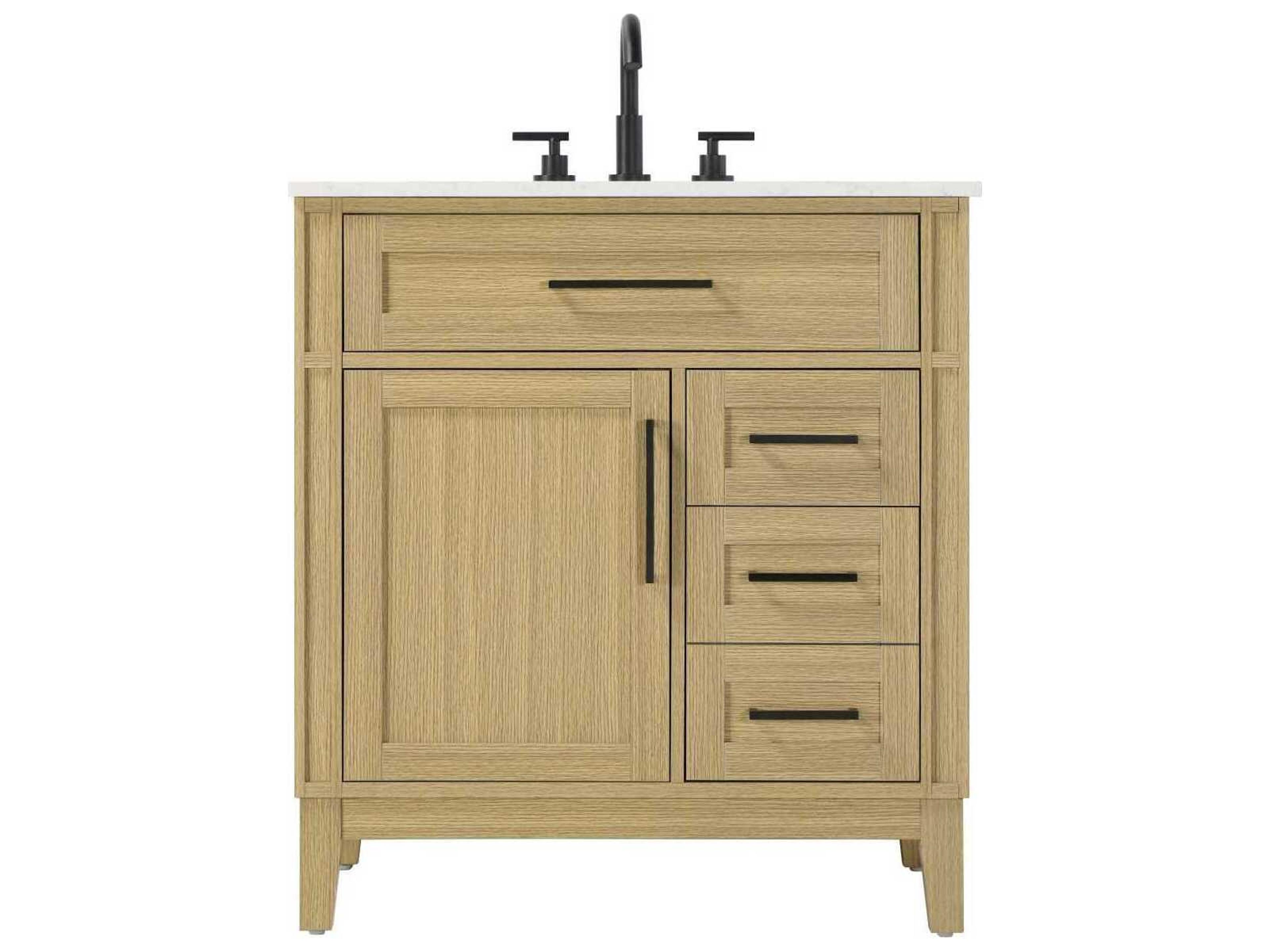 Elegant Lighting Virginia 32" Honey Brown Vanity