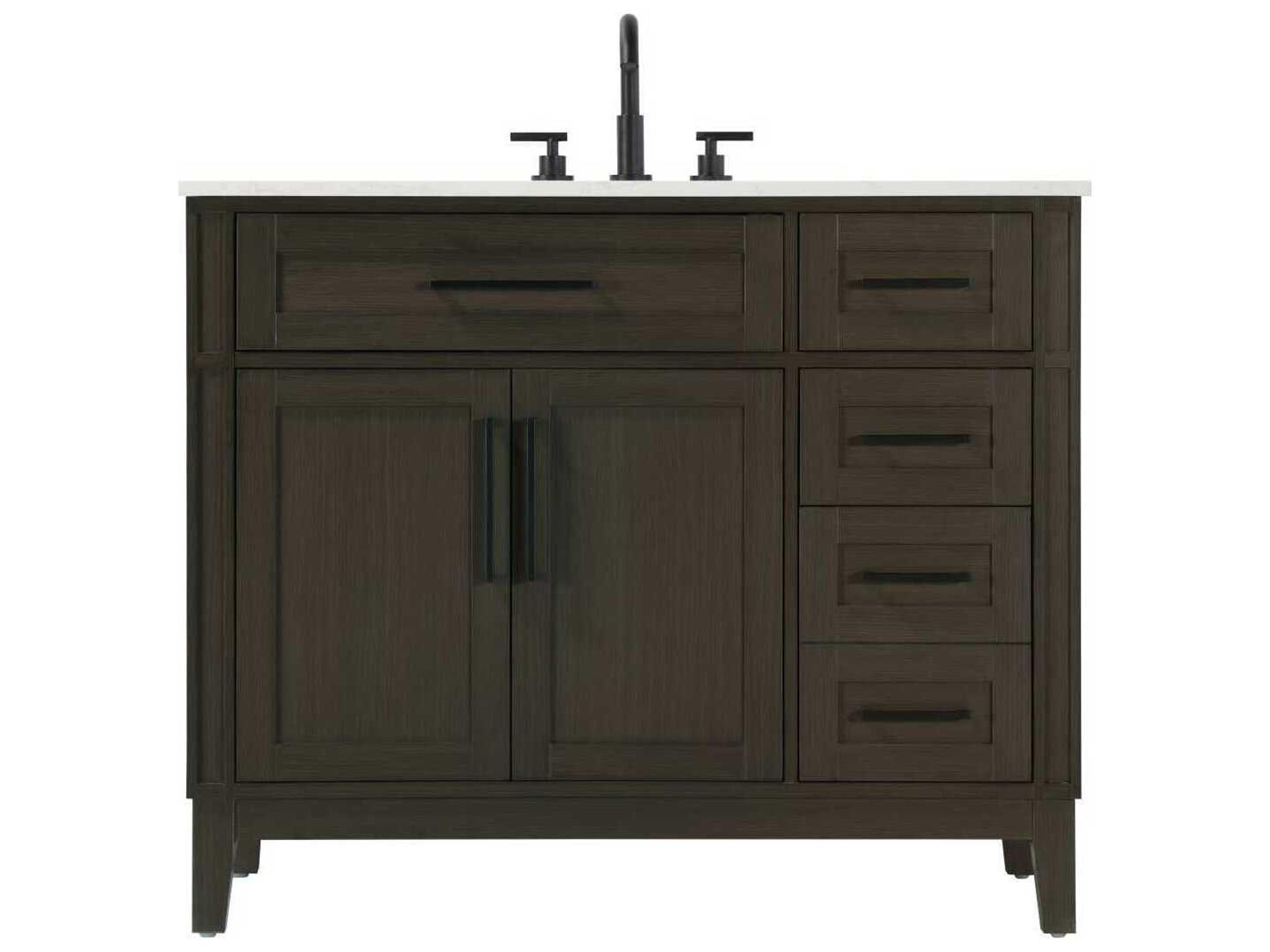 Elegant Lighting Virginia 42" Mocha Brown Vanity