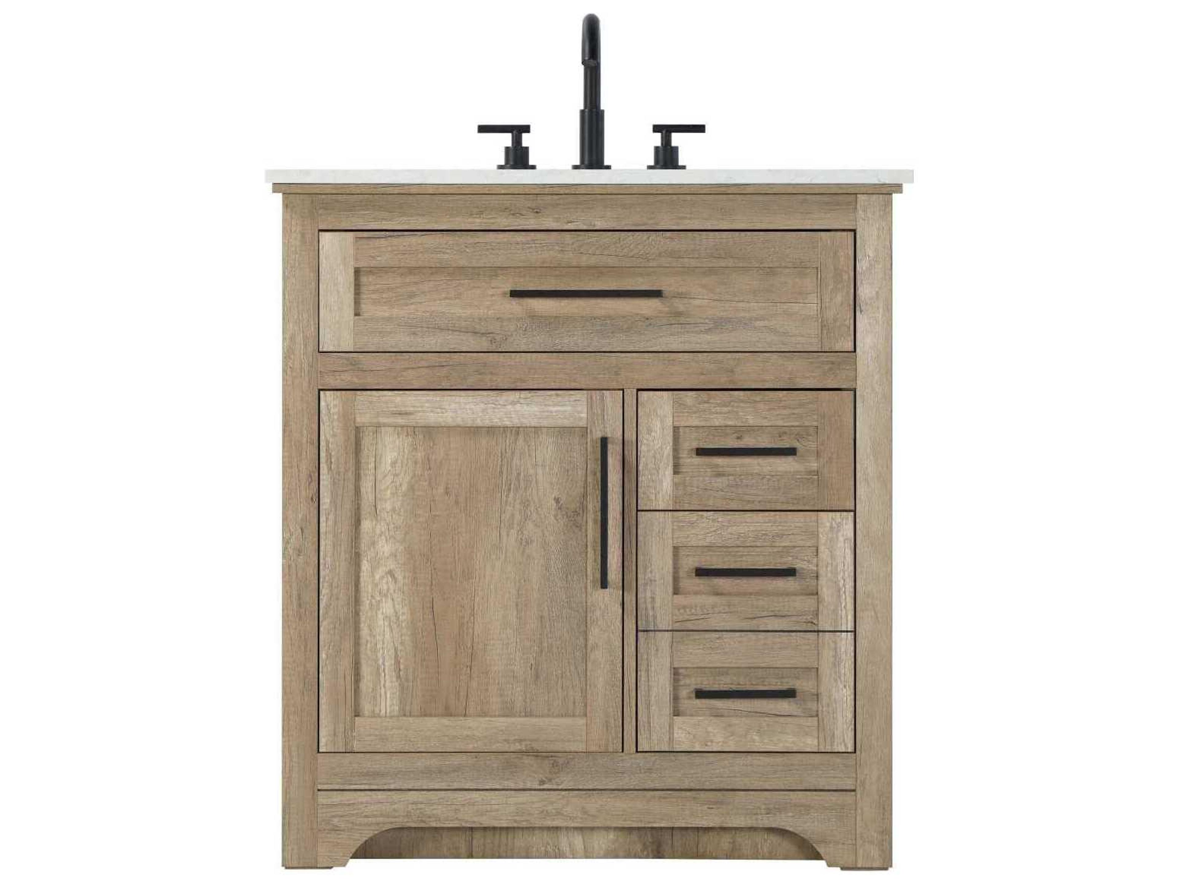 Elegant Lighting Remington 32" Natural Oak Vanity
