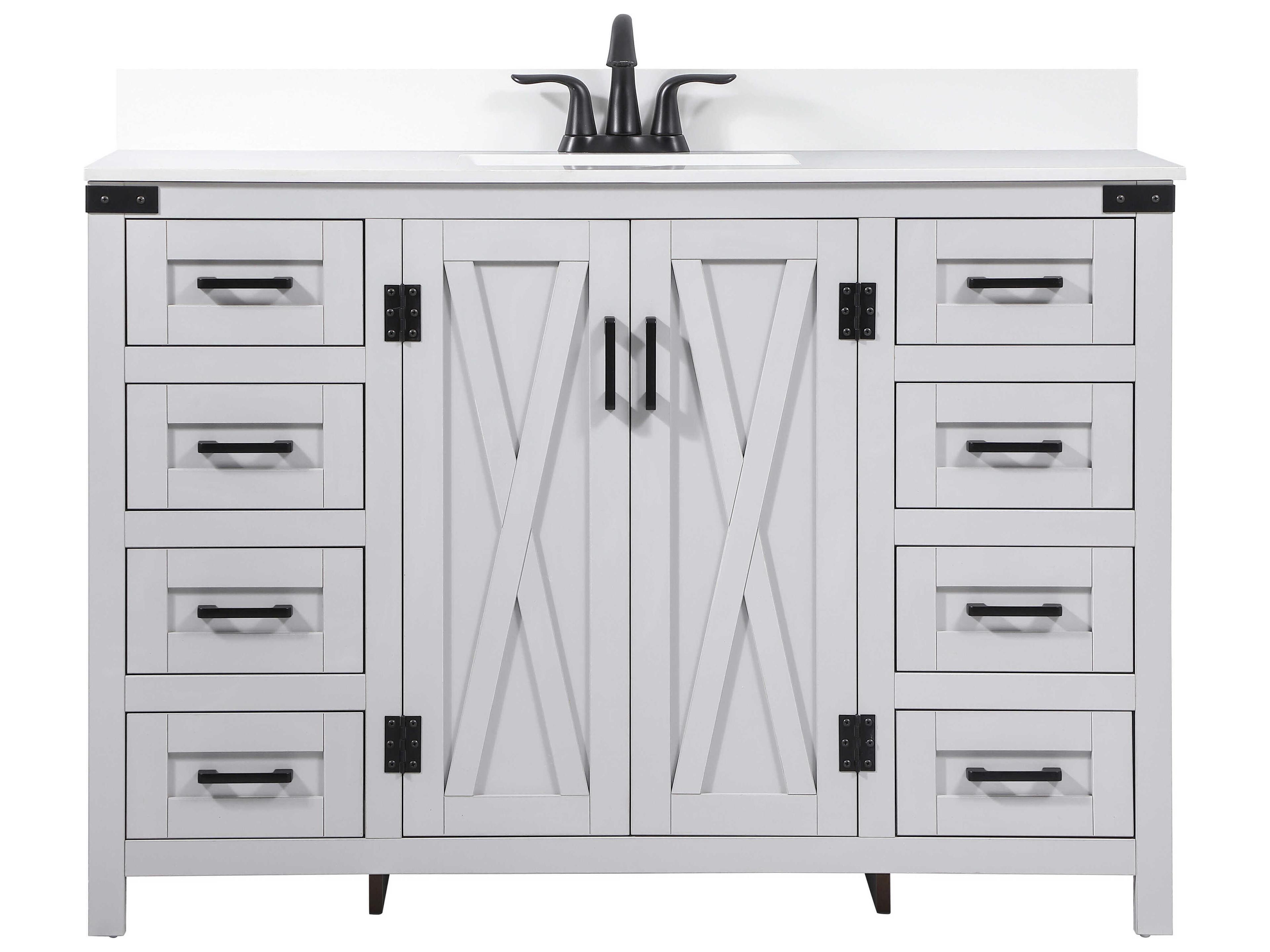 Grant Grey 48" Vanity with Backsplash
