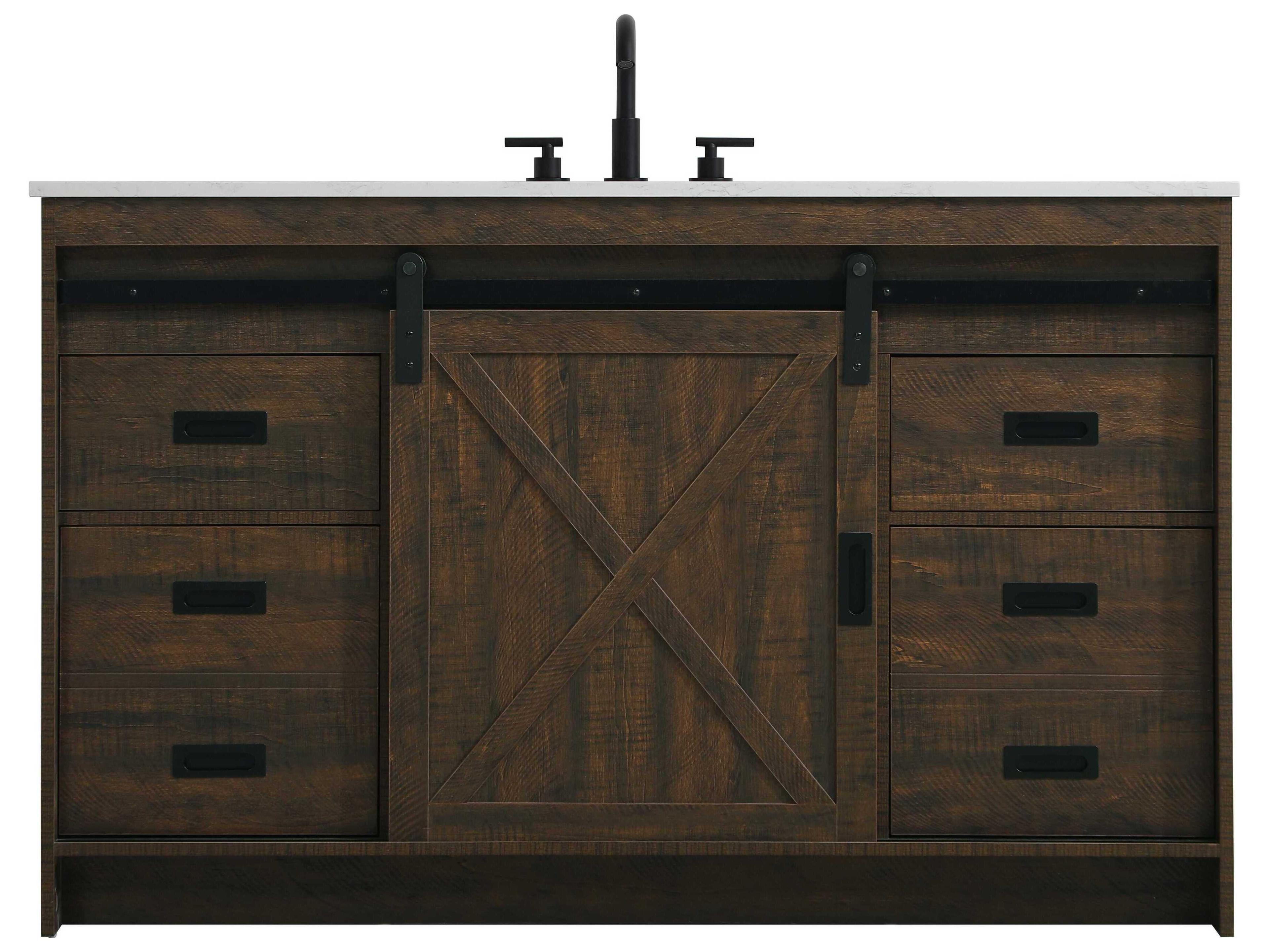 Elegant Lighting Austin Expresso 54" Vanity