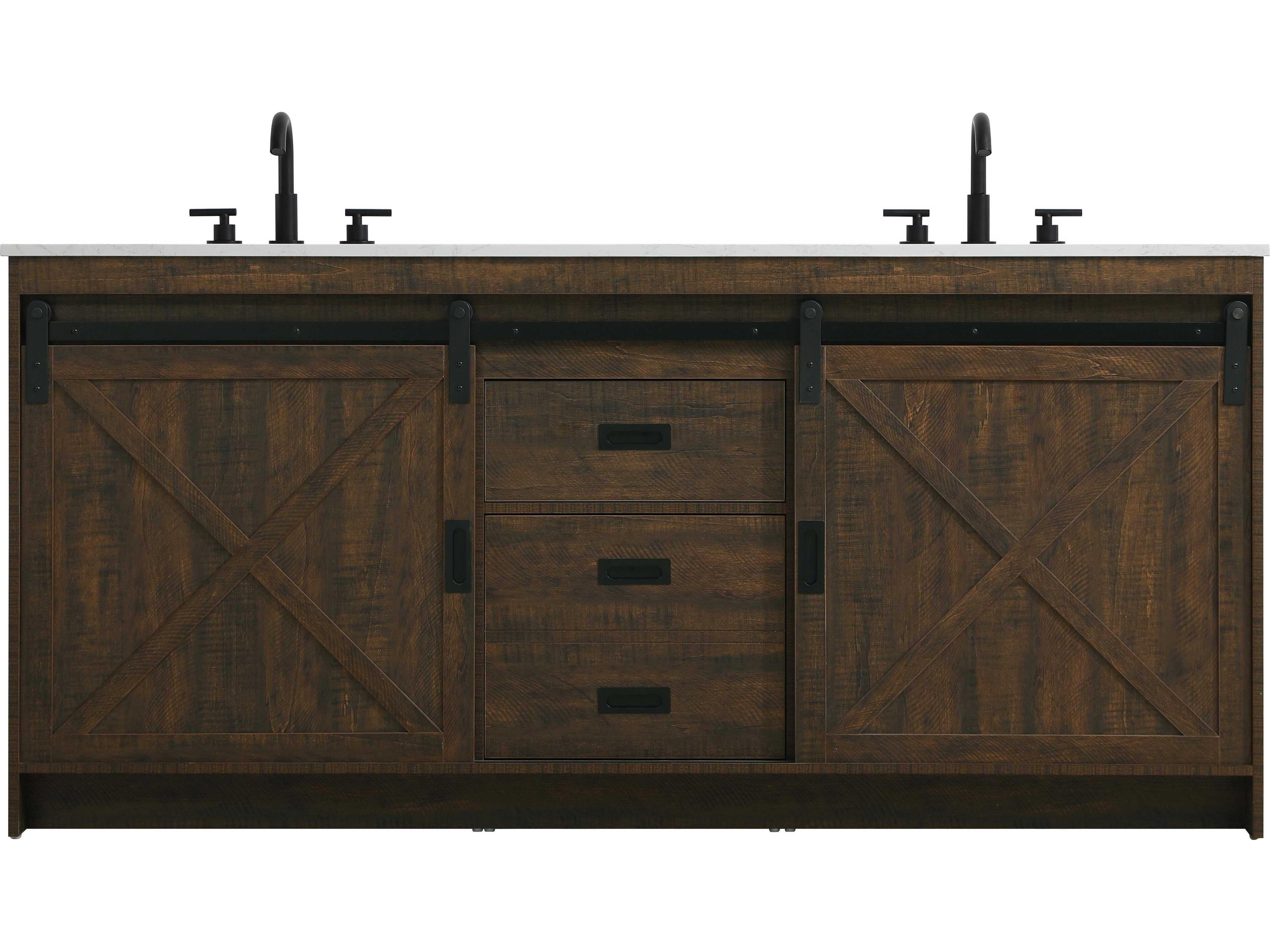 Elegant Lighting Austin Expresso 72" Vanity