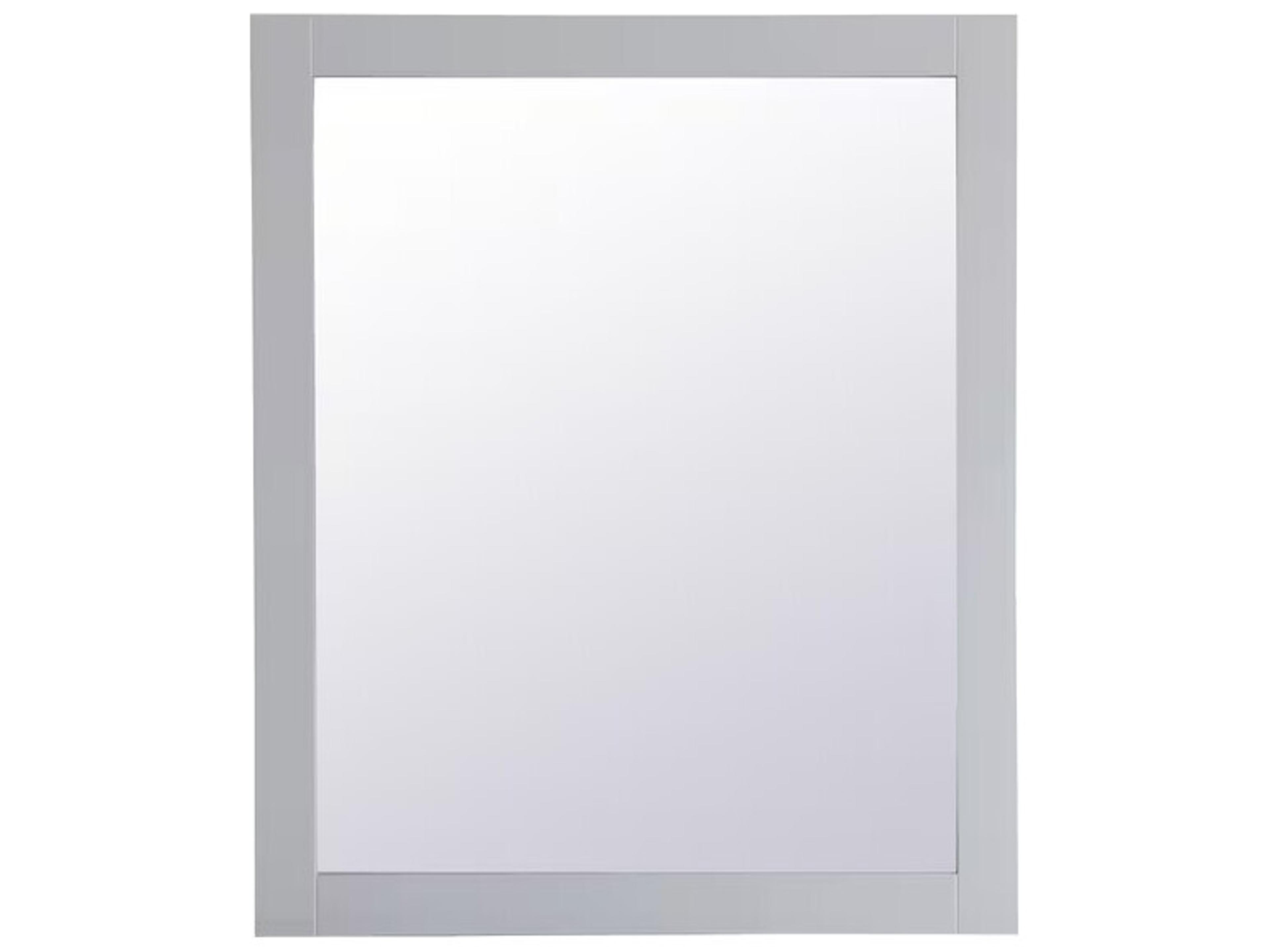Elegant Lighting Aqua Grey Rectangular Wall Mirror