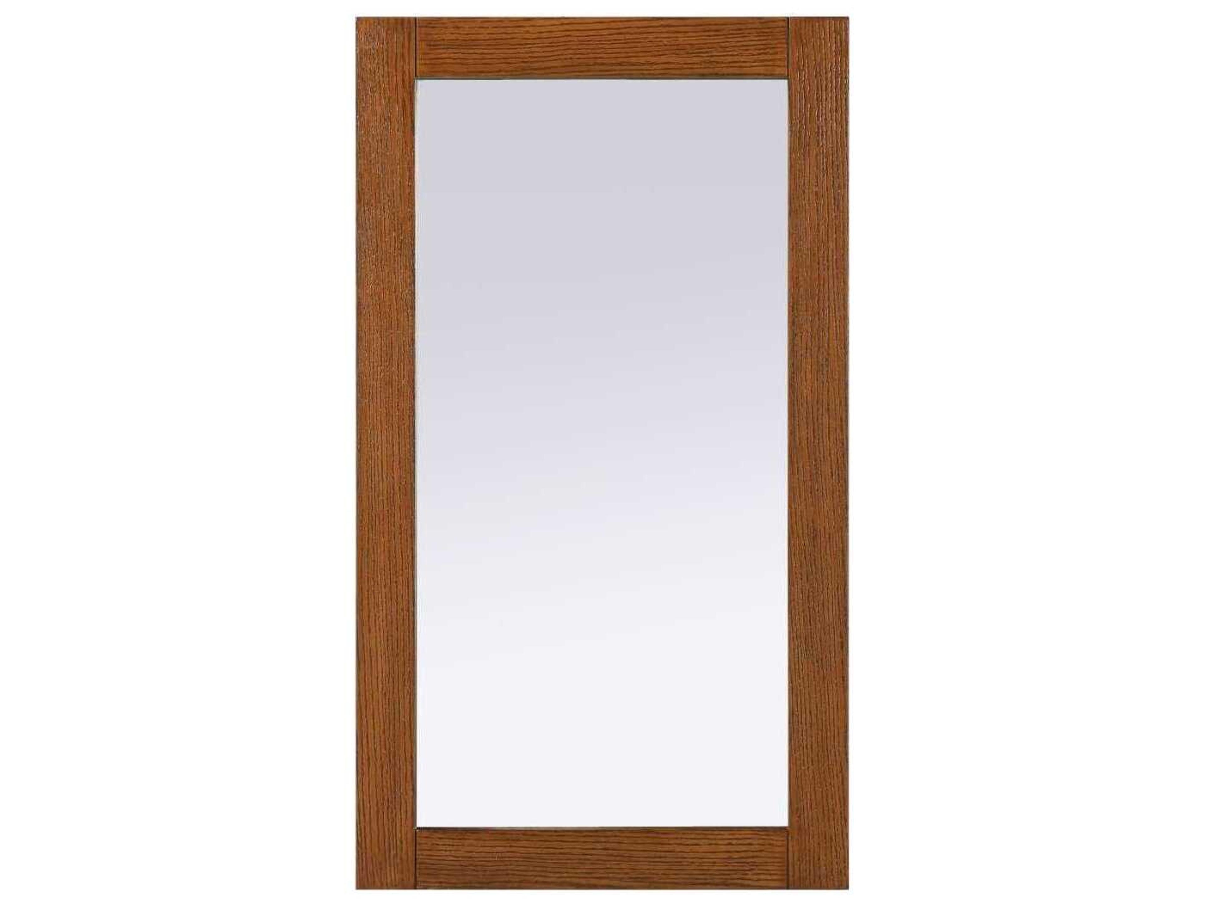 Elegant Lighting Norah Brandy Walnut Rectangular Wall Mirror