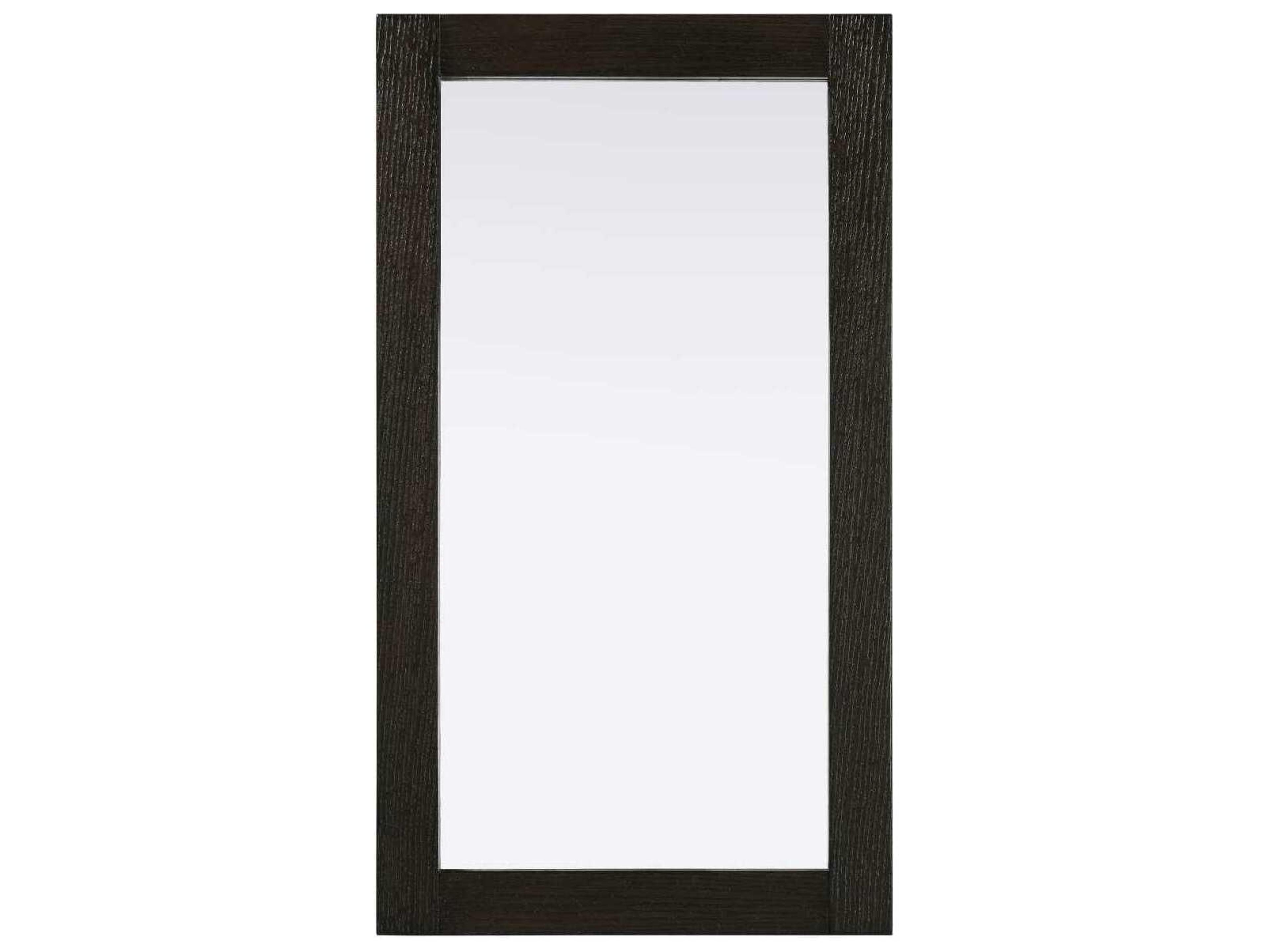 Elegant Lighting Norah Chocolate Oak Rectangular Wall Mirror