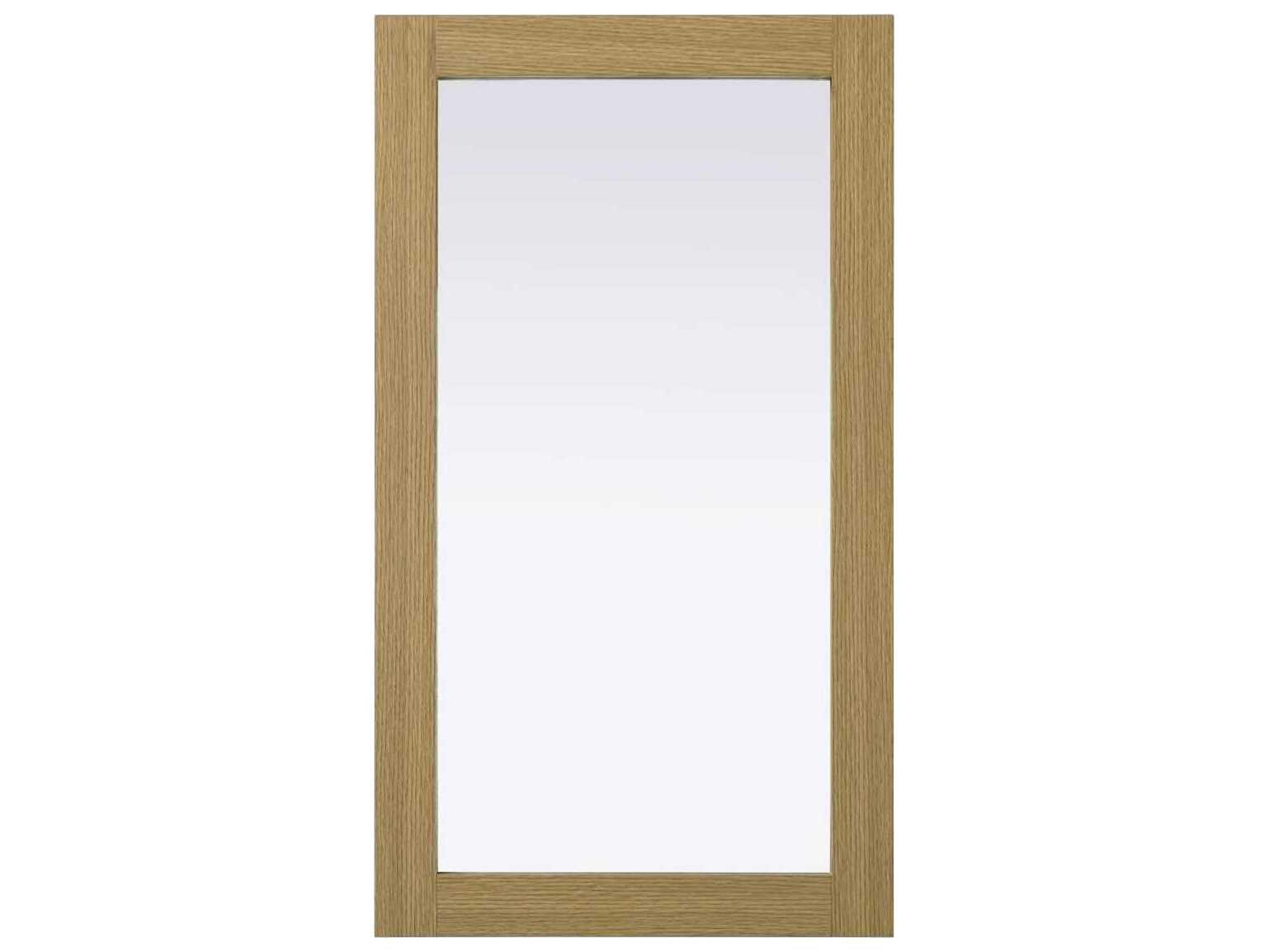 Elegant Lighting Norah Honey Brown Rectangular Wall Mirror