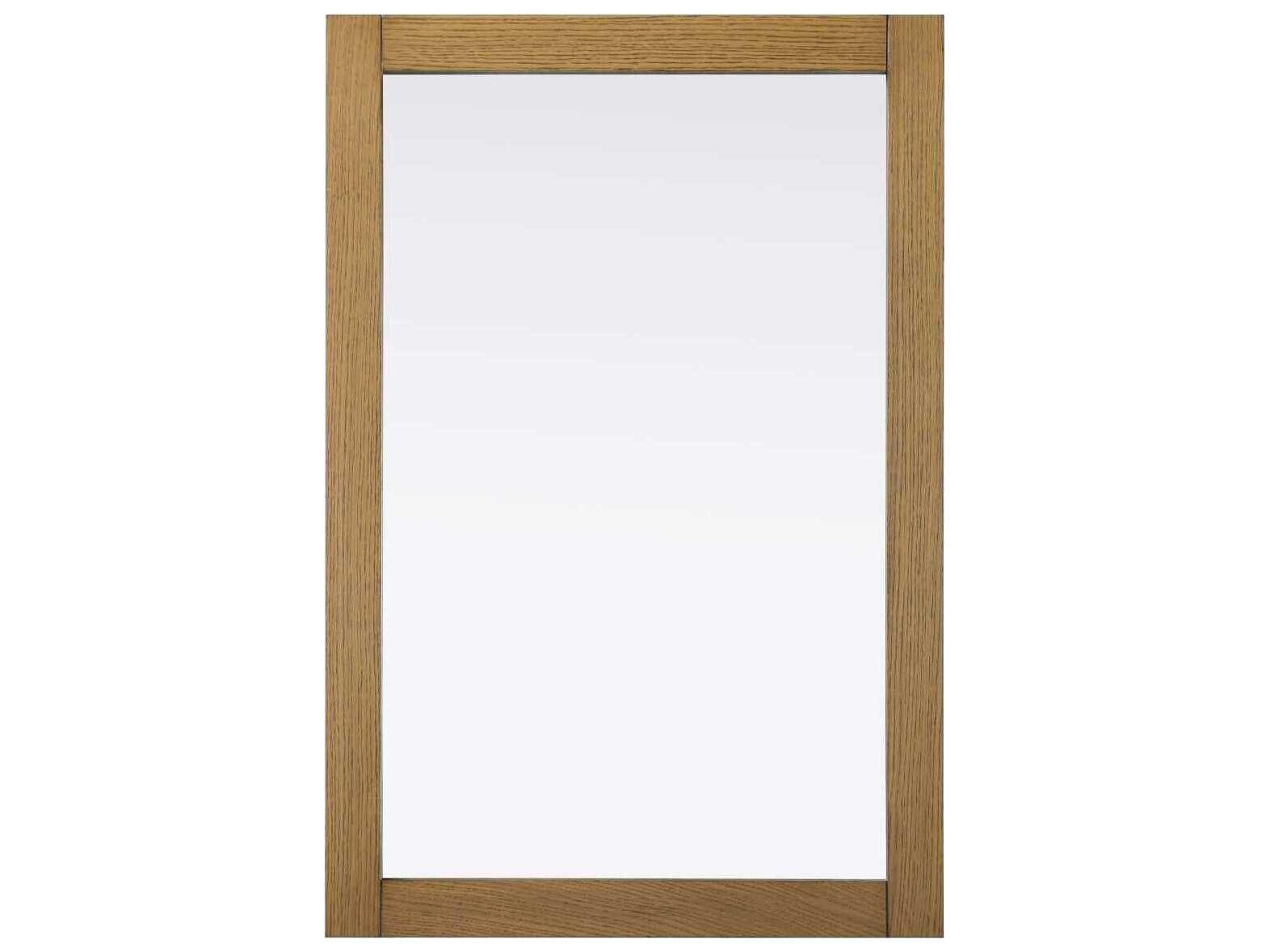Elegant Lighting Norah Honey Teak Rectangular Wall Mirror