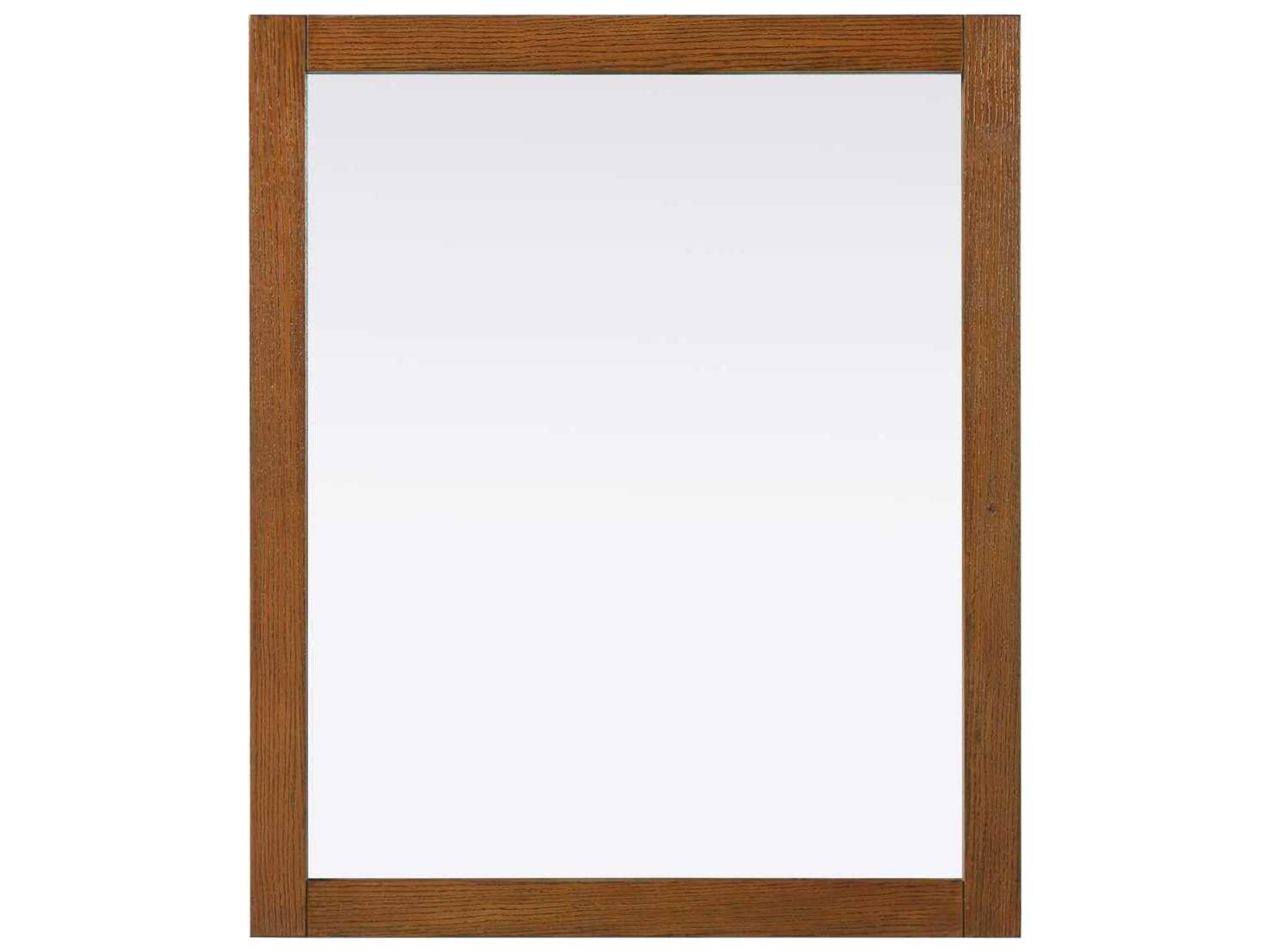 Elegant Lighting Norah Brandy Walnut Rectangular Wall Mirror