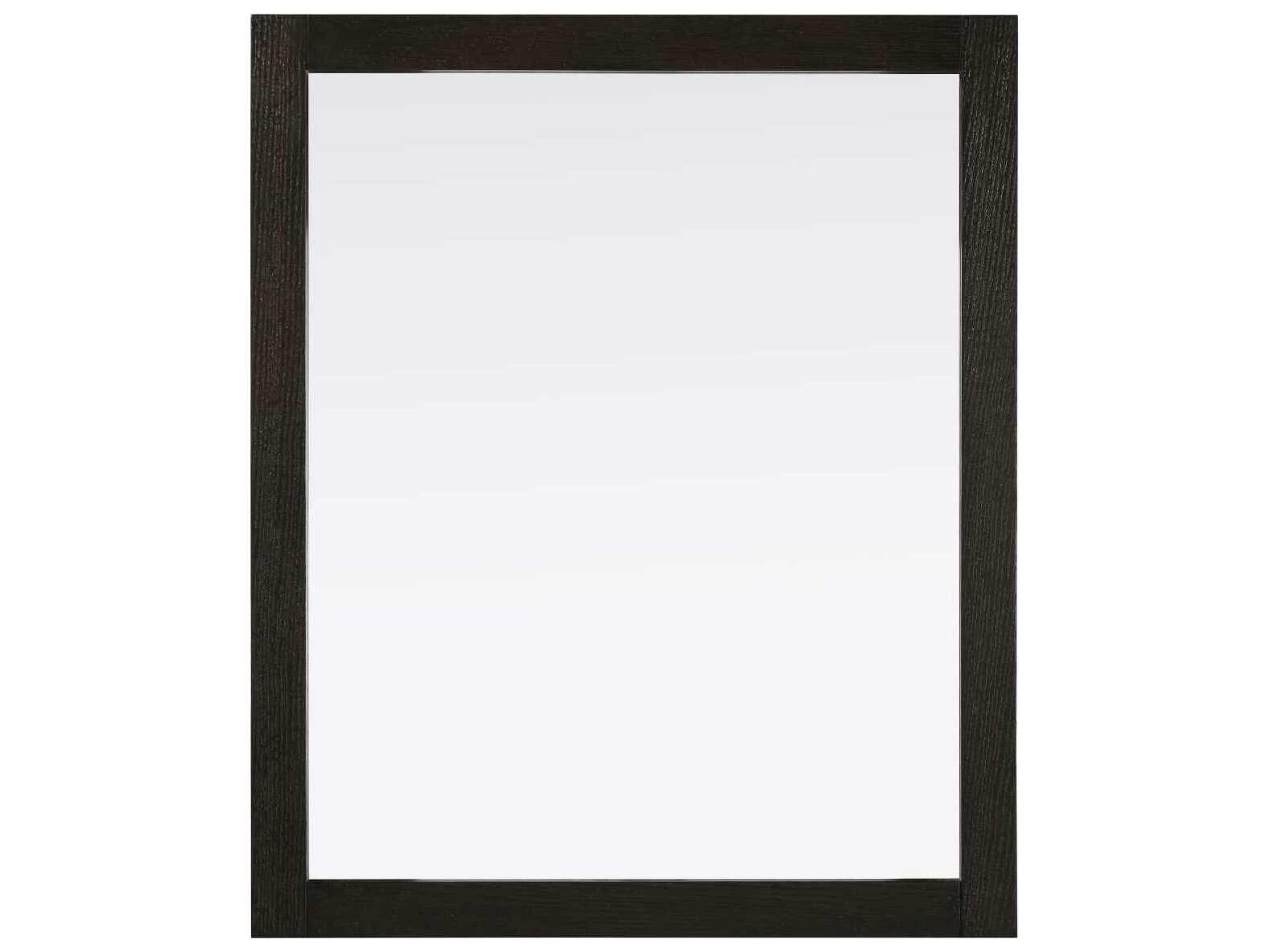 Elegant Lighting Norah Chocolate Oak Rectangular Wall Mirror