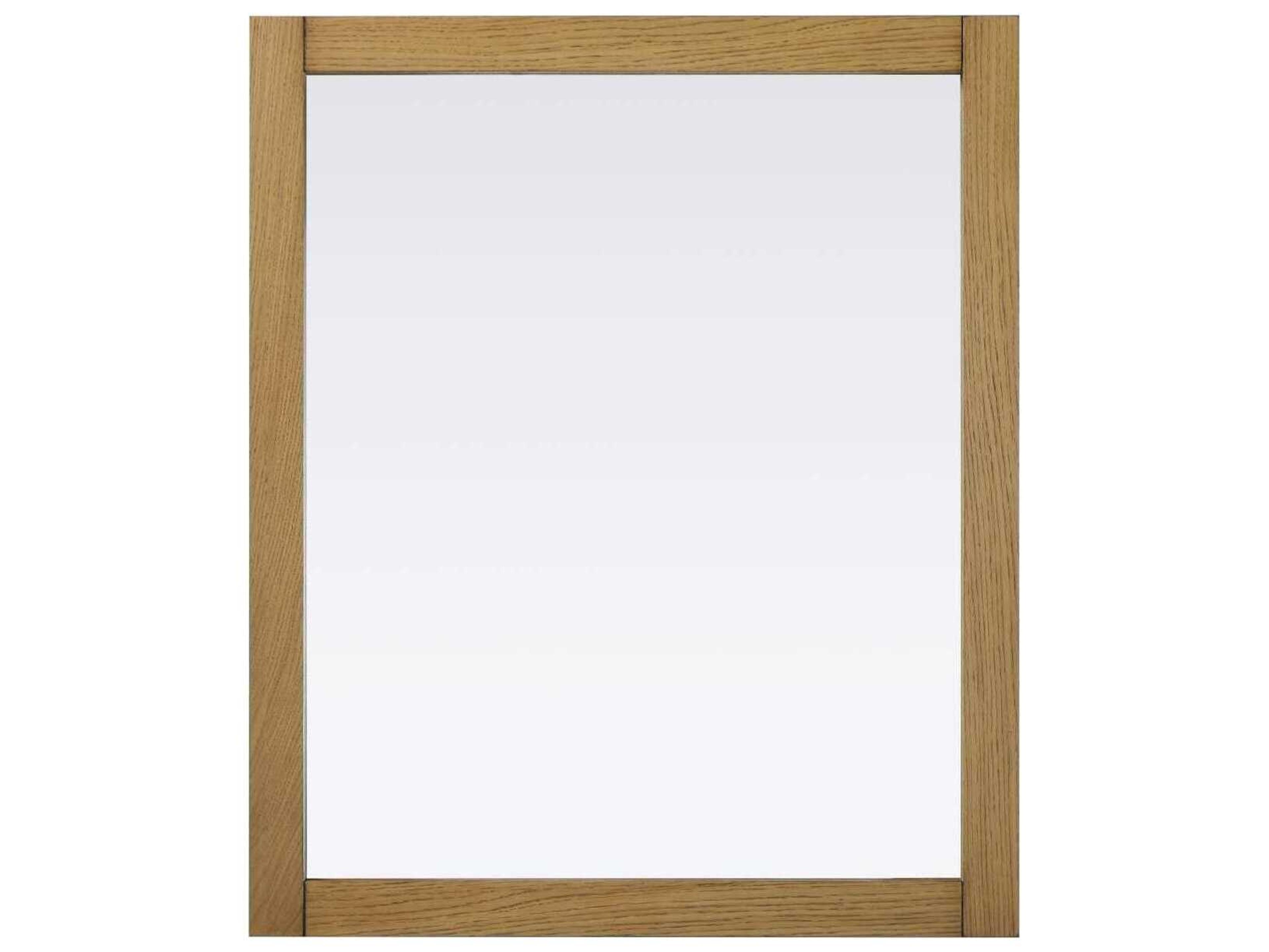 Elegant Lighting Norah Honey Teak Rectangular Wall Mirror