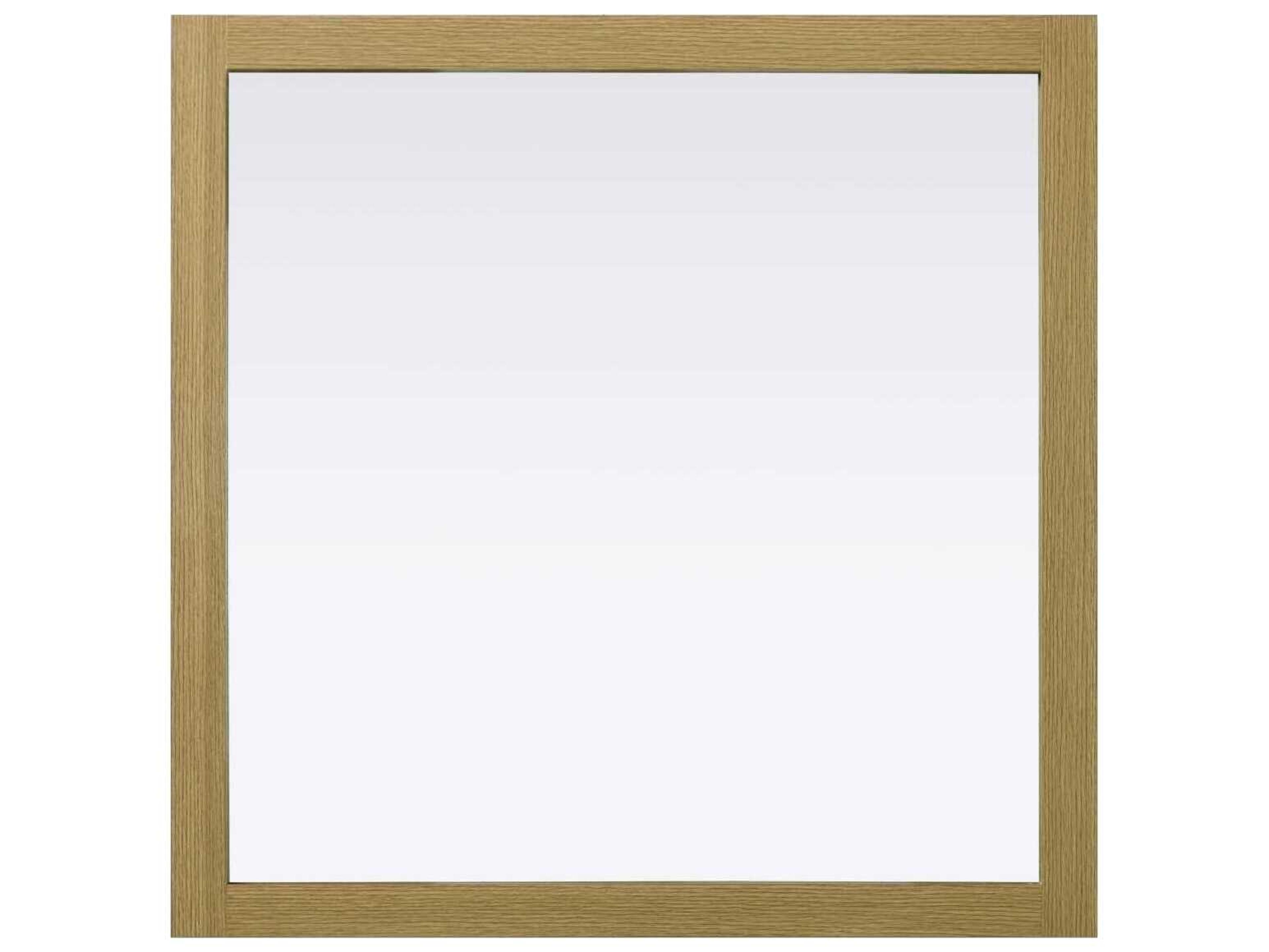 Elegant Lighting Norah Honey Brown Square Wall Mirror
