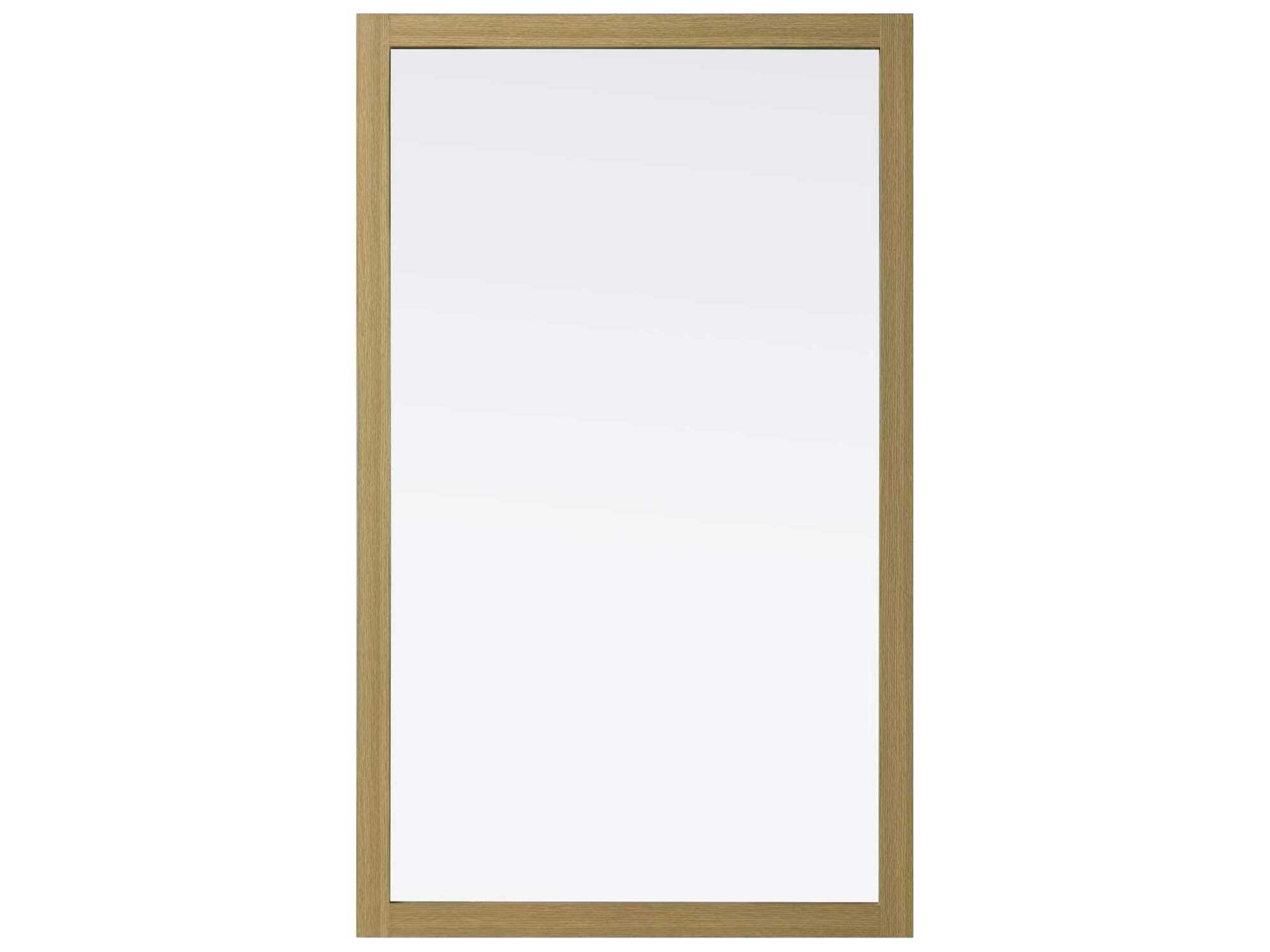 Elegant Lighting Norah Honey Brown Rectangular Wall Mirror