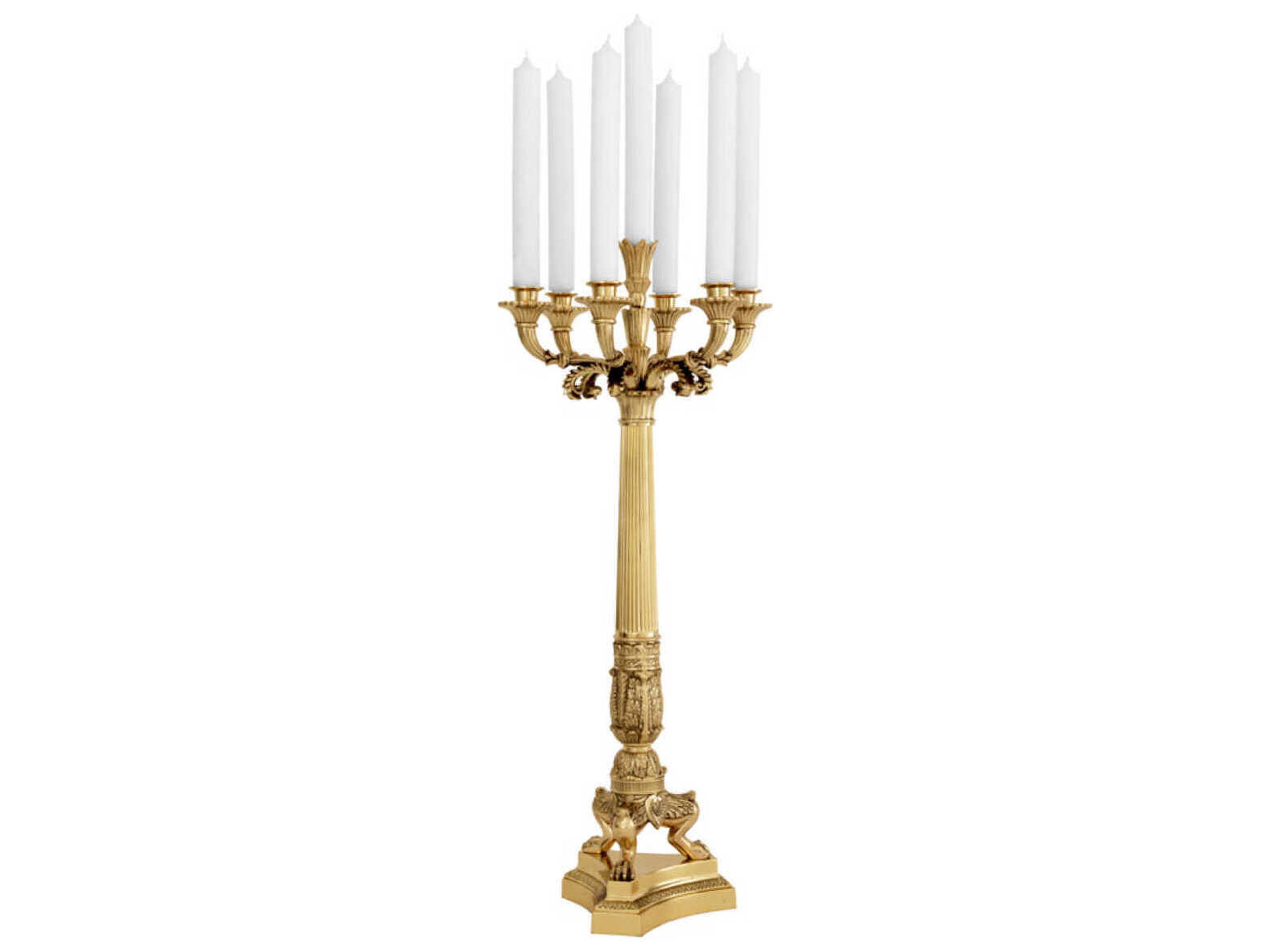 Eichholtz Jefferson Polished Brass Candle Holder