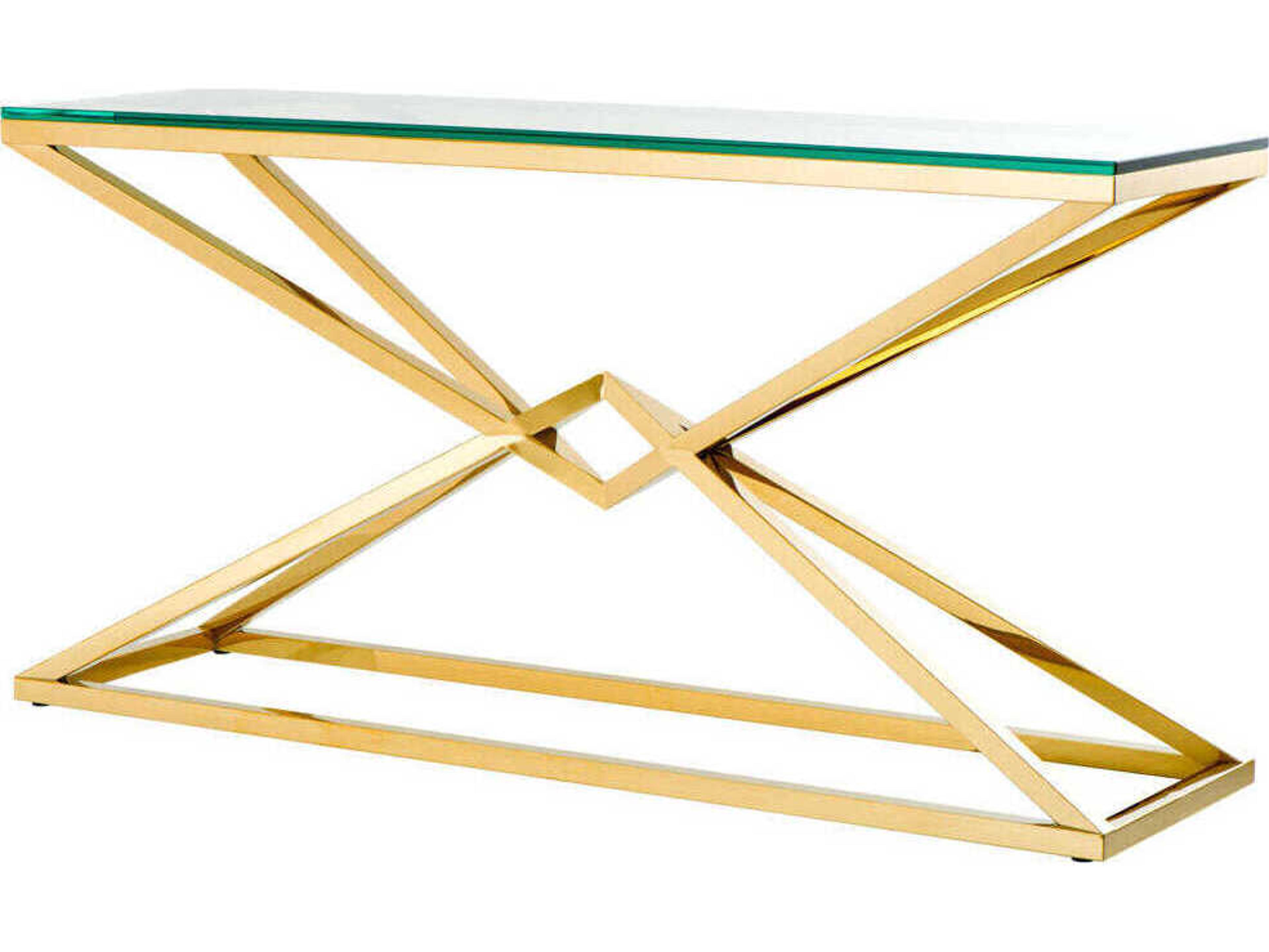 Eichholtz Connor L Gold Console Table