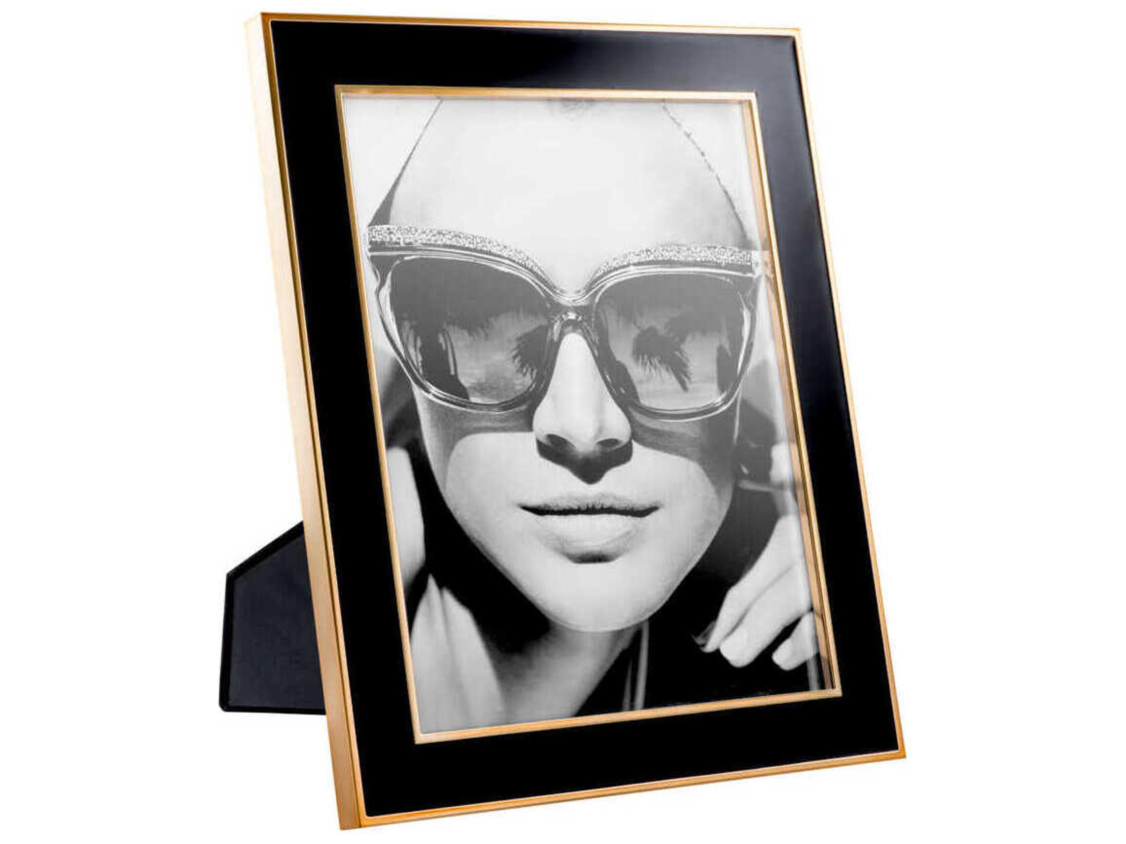 Eichholtz Lantana L Black Rose Gold Set of 6 Picture Frame