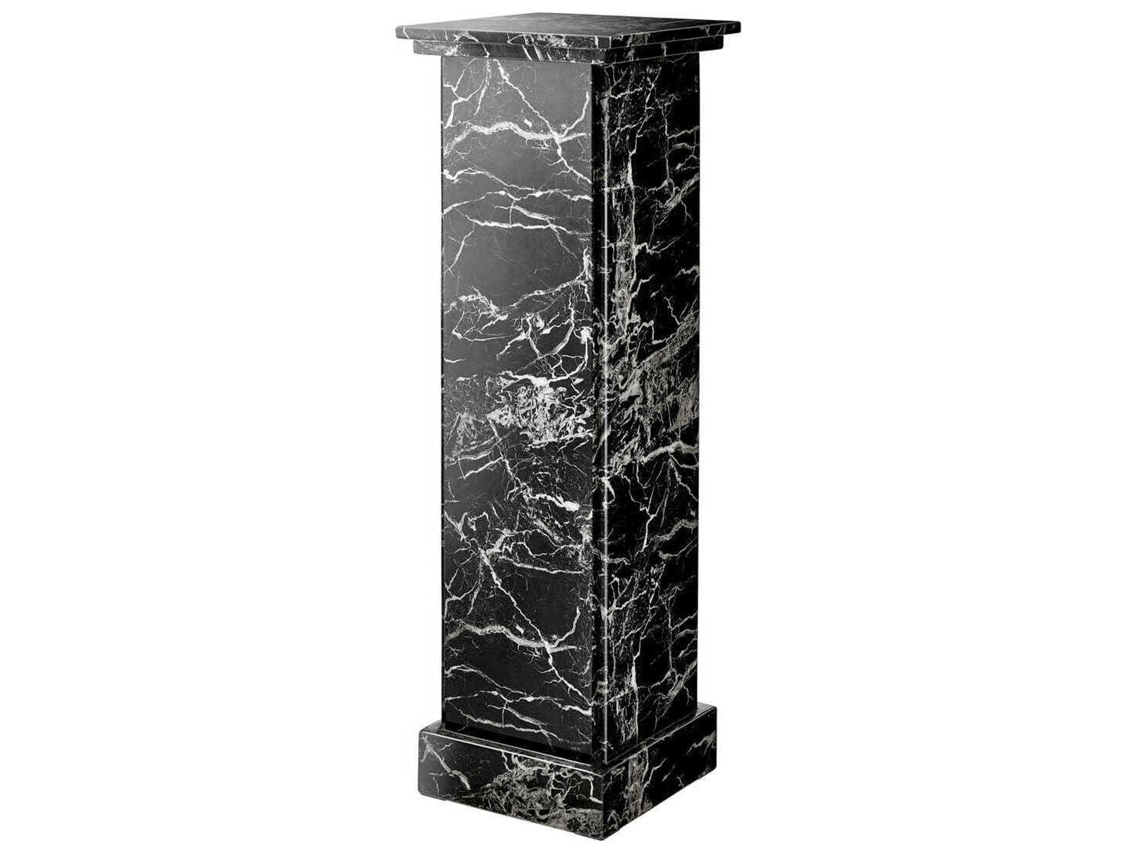 Eichholtz Caselli Black Faux Marble Column