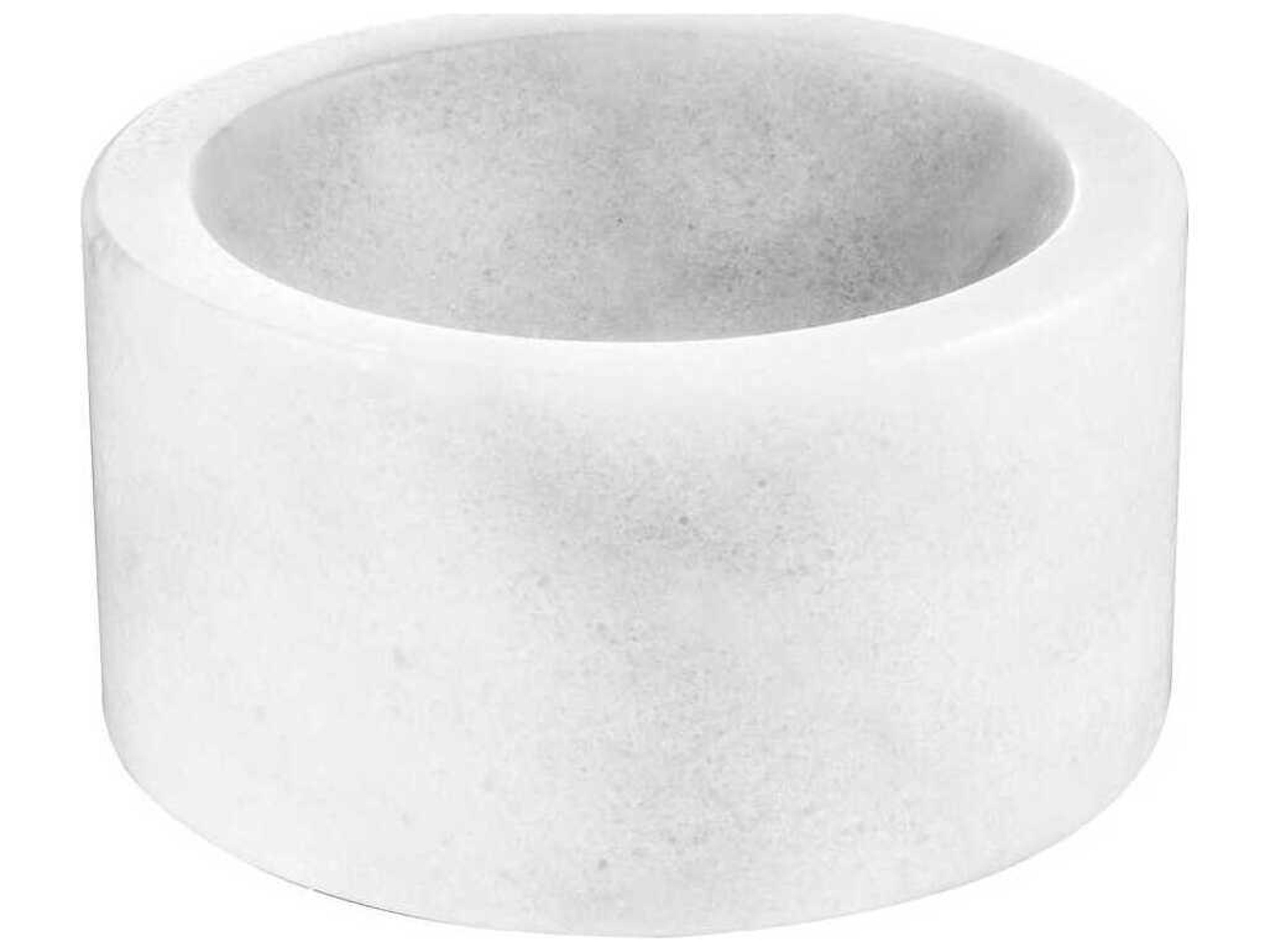 Eichholtz Conex Honed White Marble Bowl