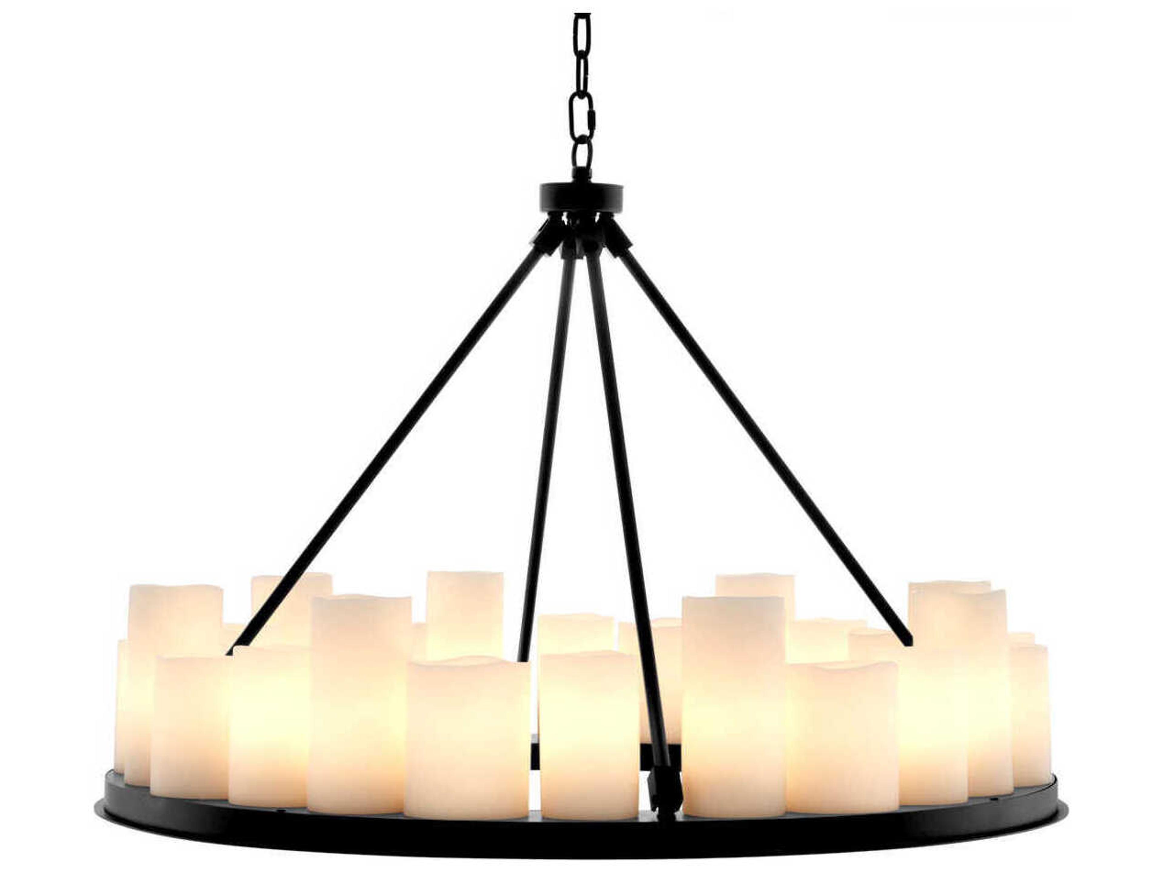 Eichholtz Commodore Round Black Chandelier