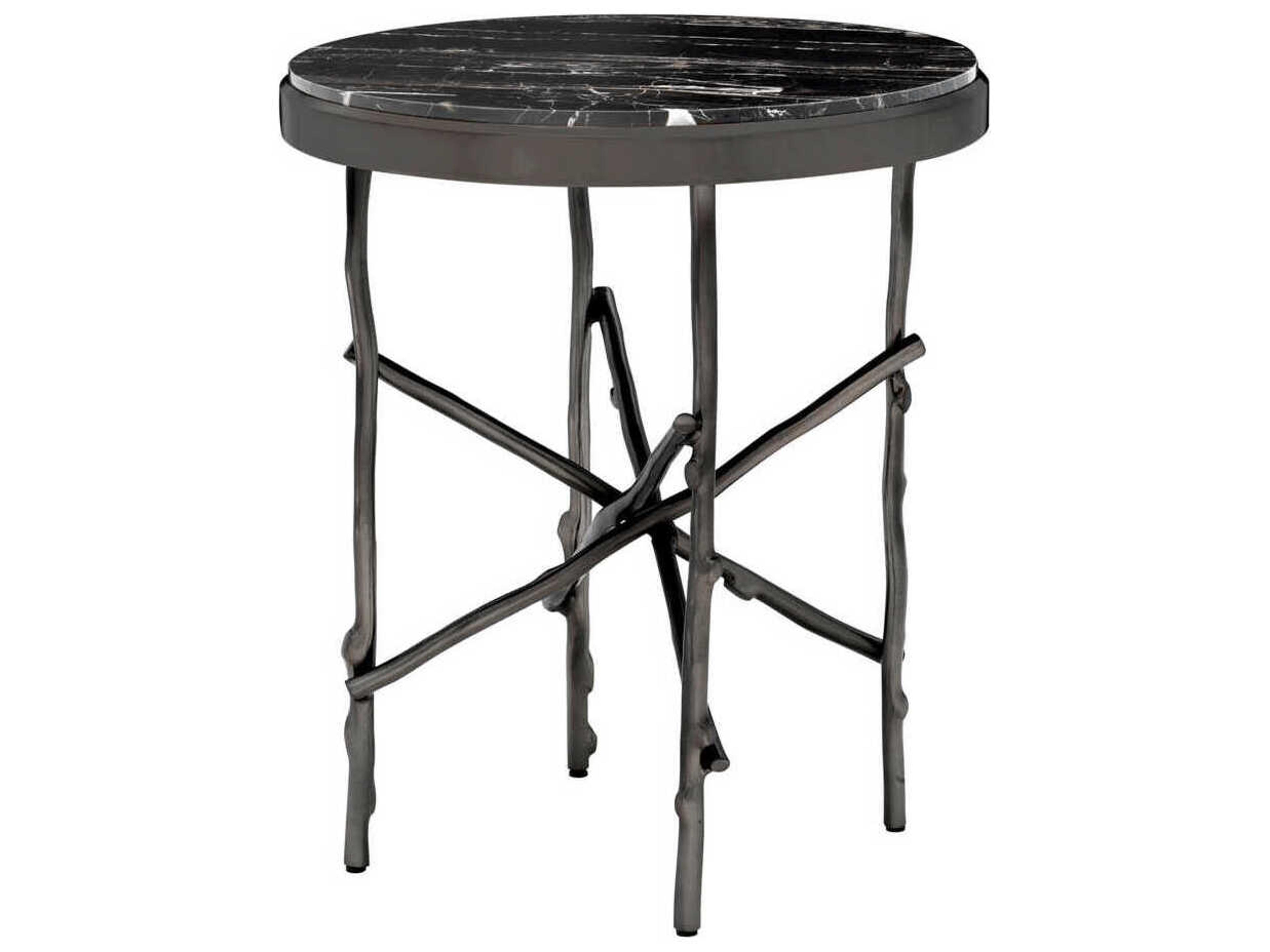 Eichholtz Tomasso Bronze Portoro Marble Side Table